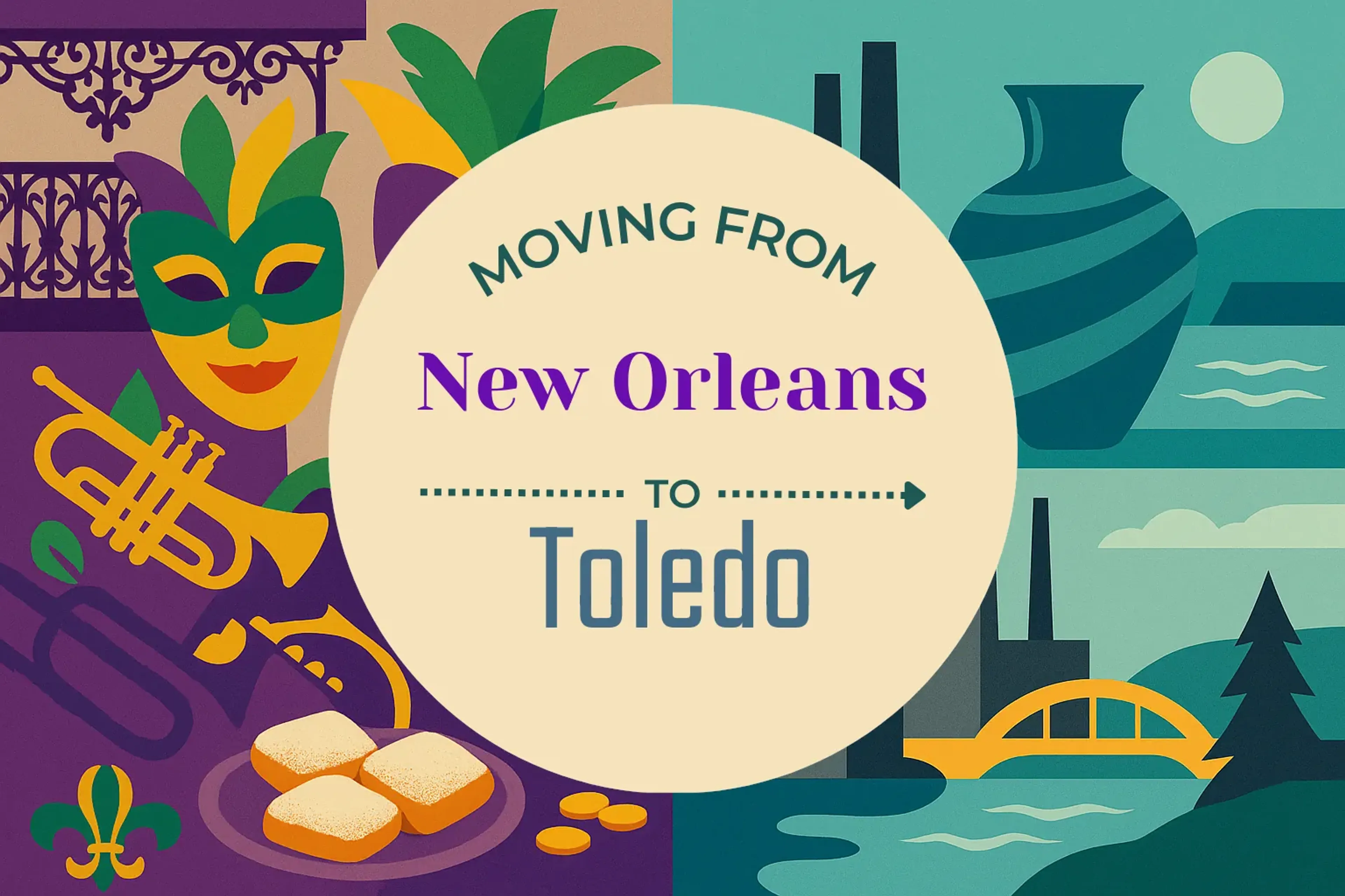 Side-by-side comparison of New Orleans to Toledo moving companies