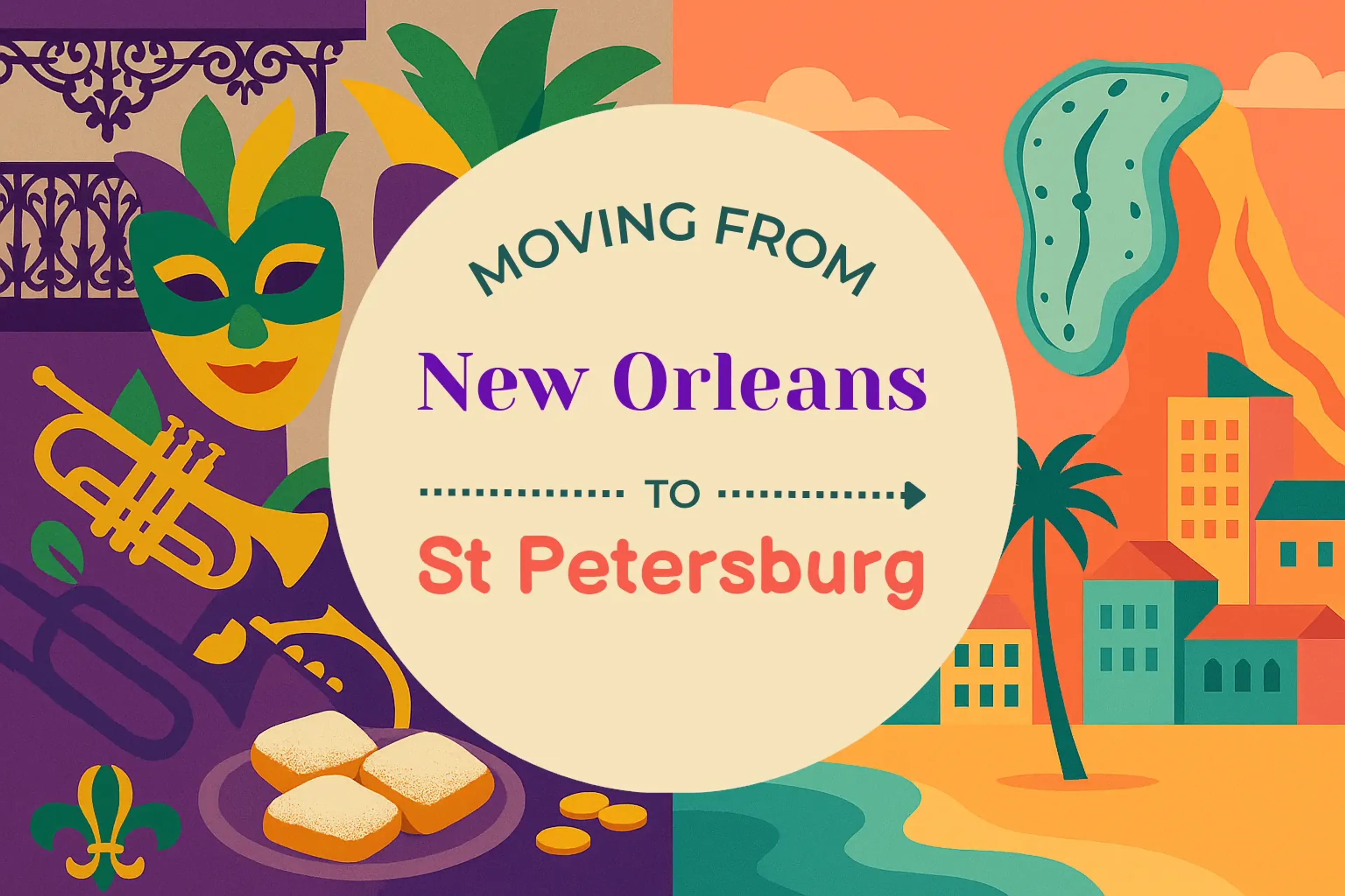 Side-by-side comparison of New Orleans to St. Petersburg moving companies