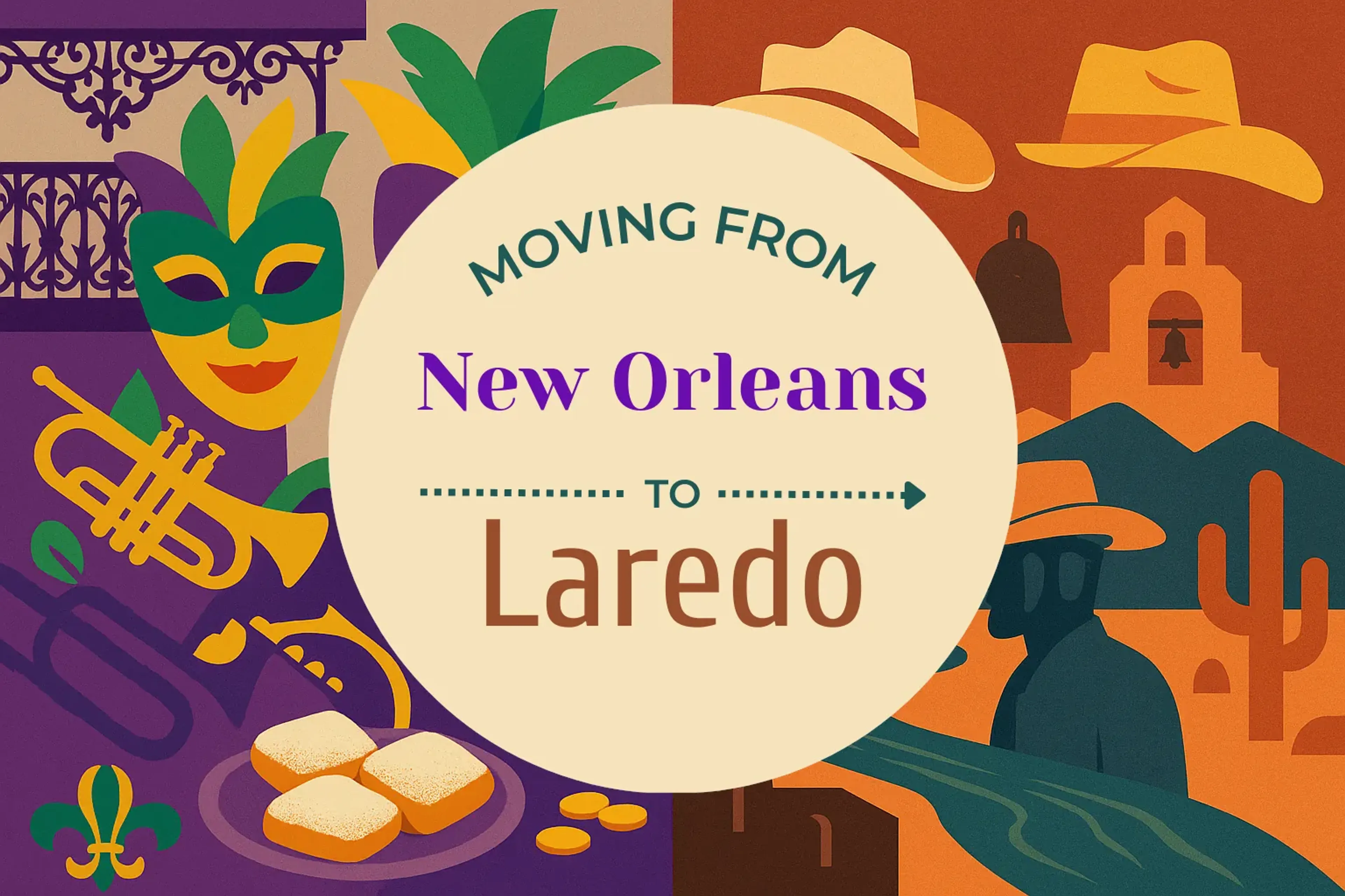 Side-by-side comparison of New Orleans to Laredo moving companies