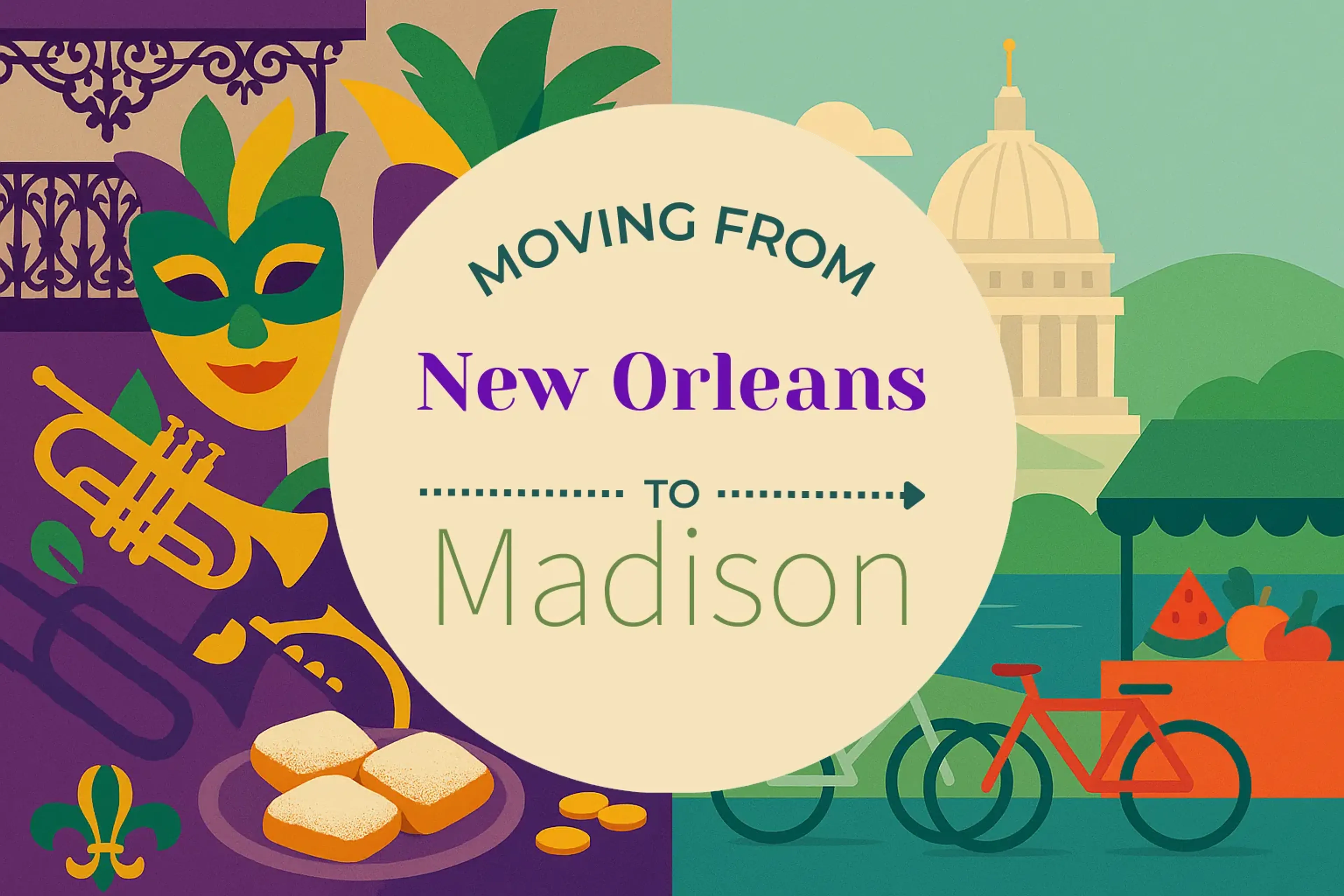 Side-by-side comparison of New Orleans to Madison moving companies