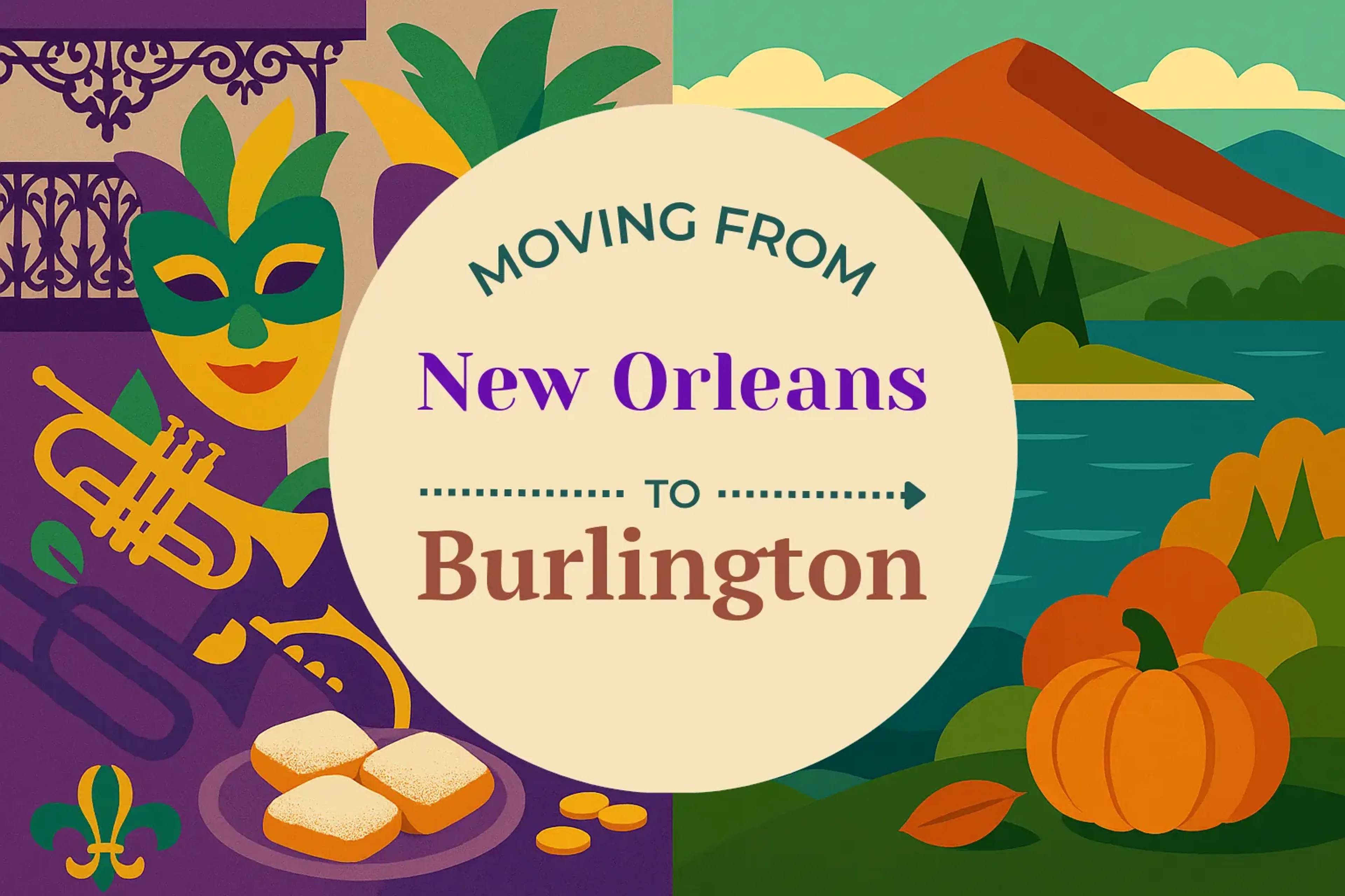 Side-by-side comparison of New Orleans to Burlington moving companies