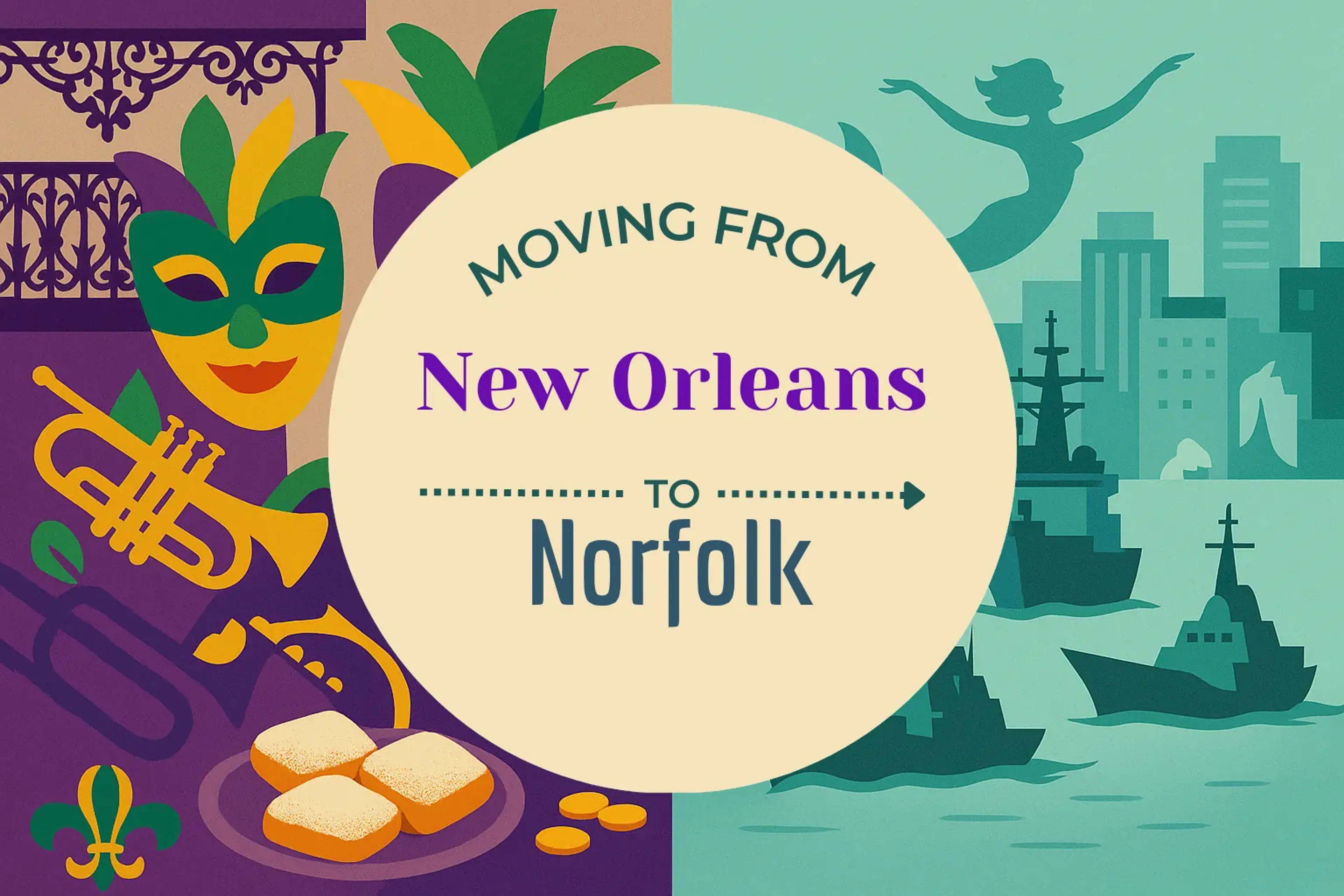 Side-by-side comparison of New Orleans to Norfolk moving companies