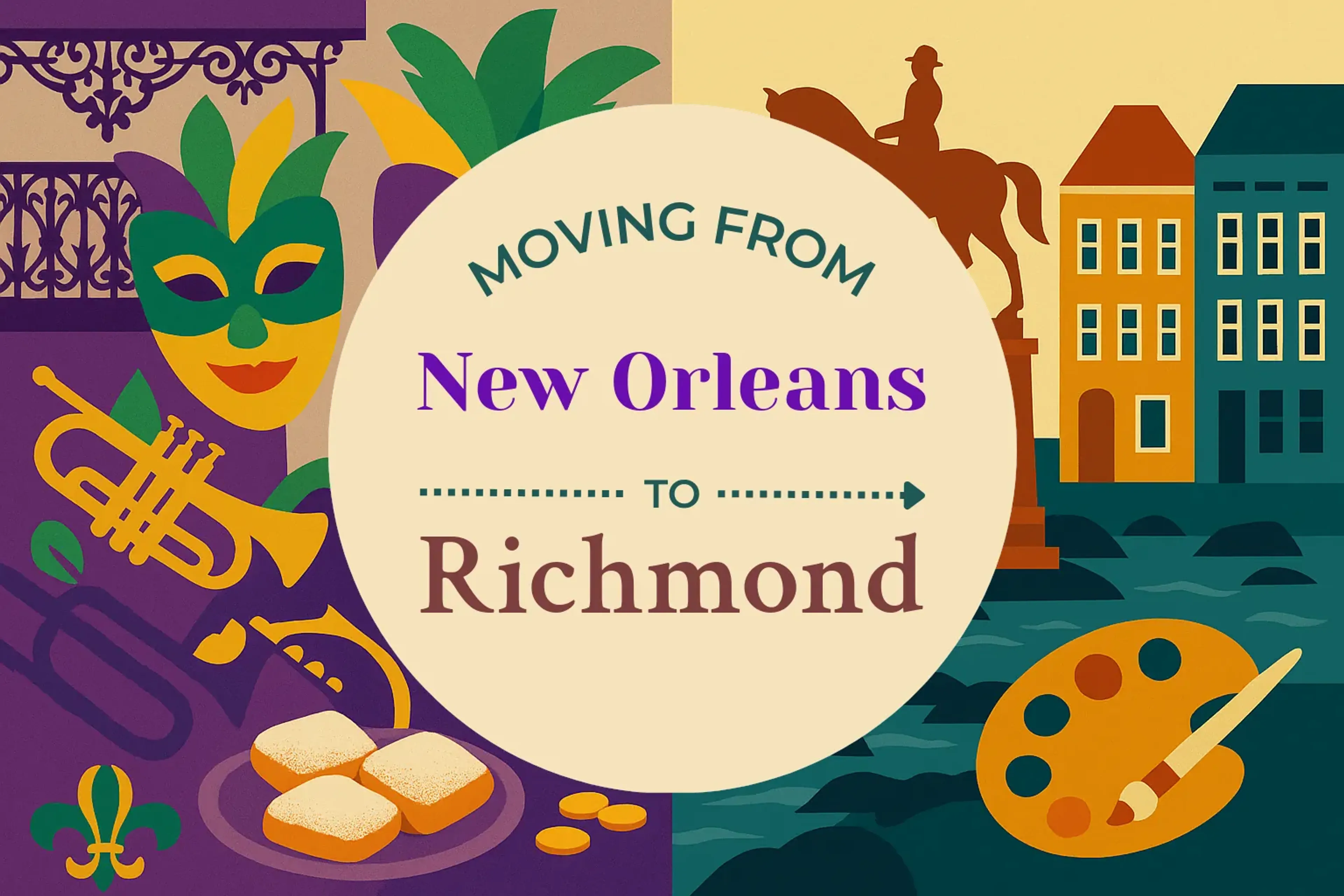 Side-by-side comparison of New Orleans to Richmond moving companies