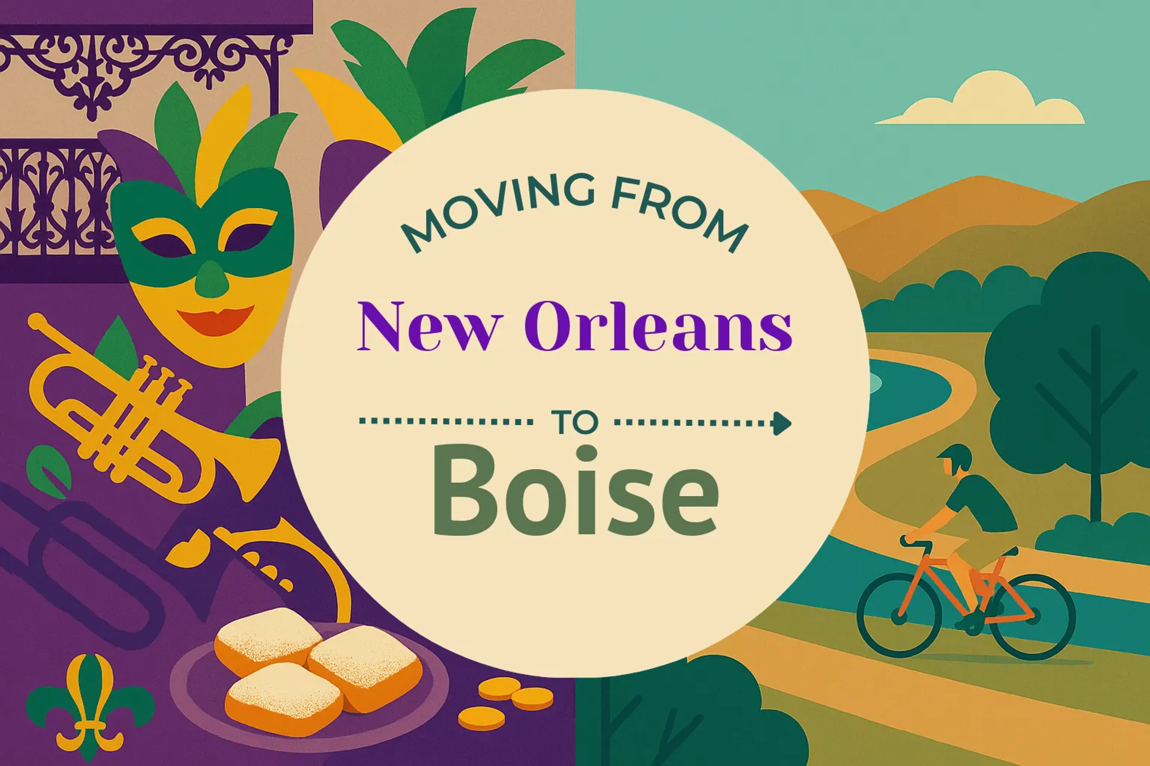 Side-by-side comparison of New Orleans to Boise moving companies