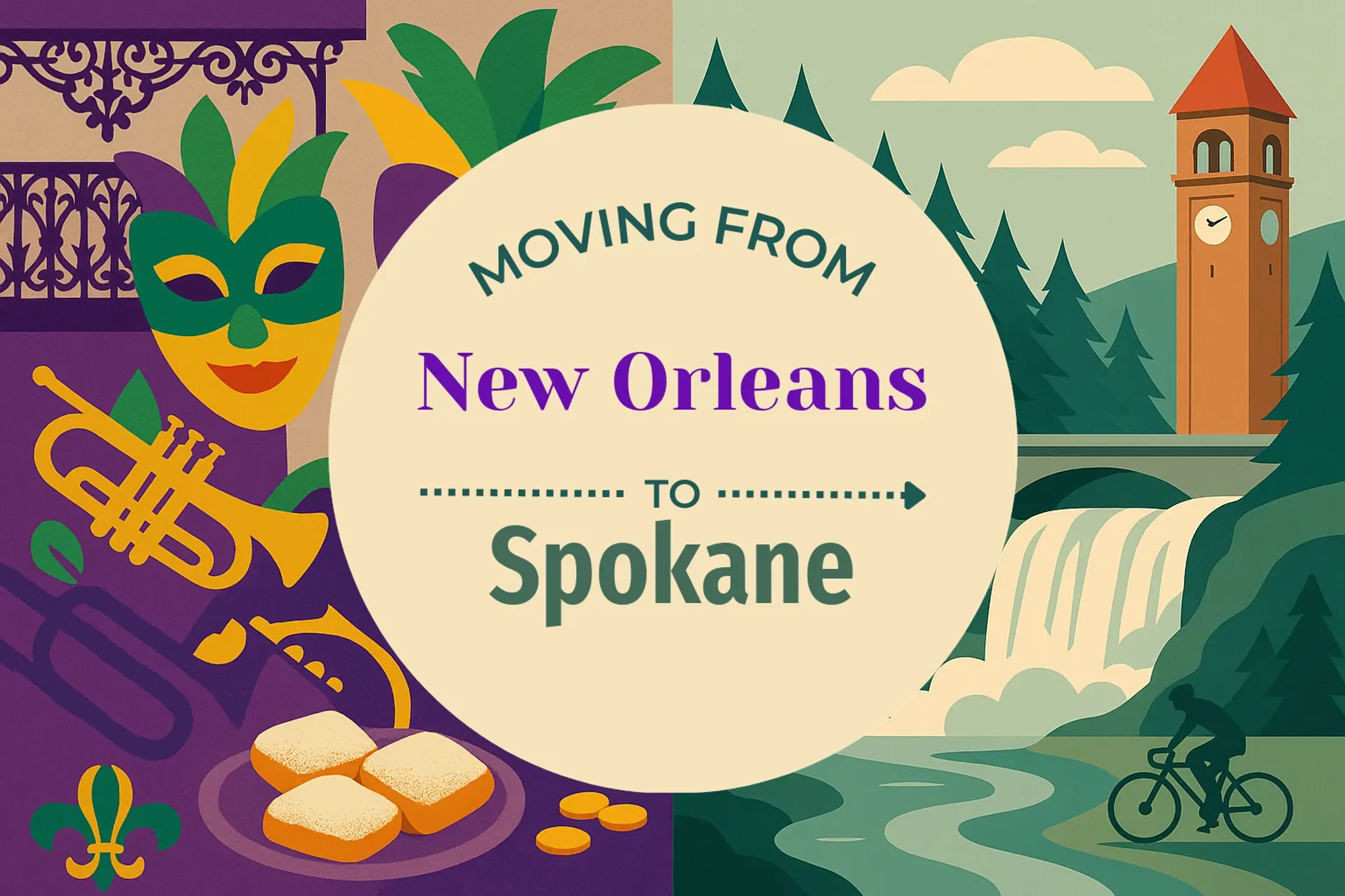 Side-by-side comparison of New Orleans to Spokane moving companies