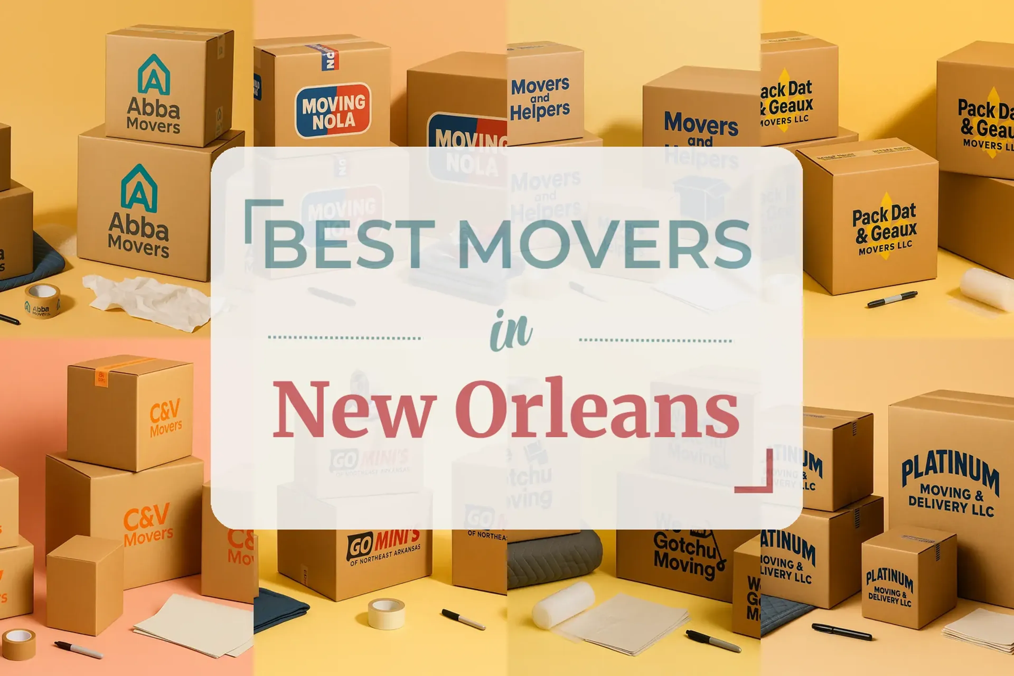 Side-by-side comparison of New Orleans moving companies