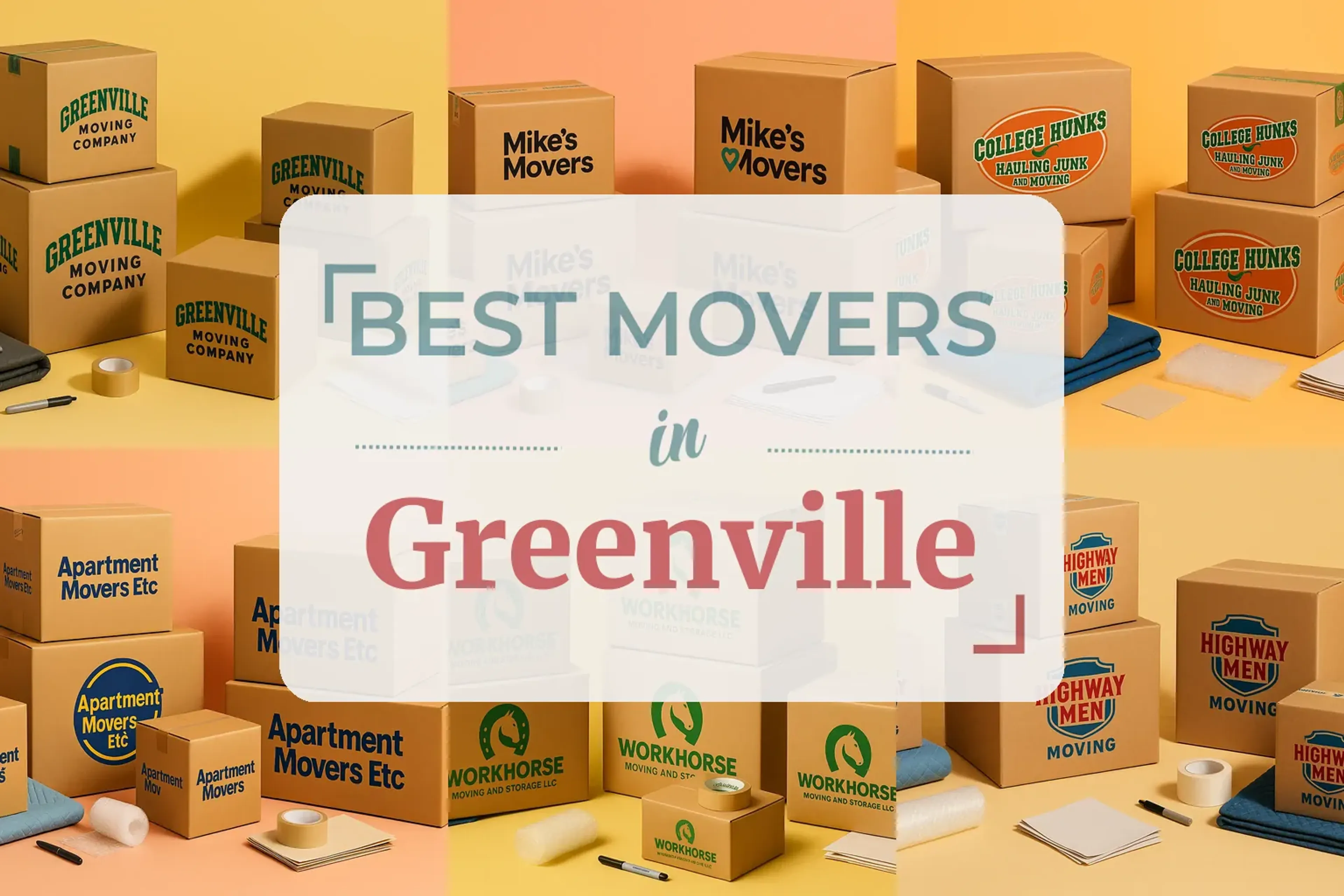 Side-by-side comparison of Greenville moving companies