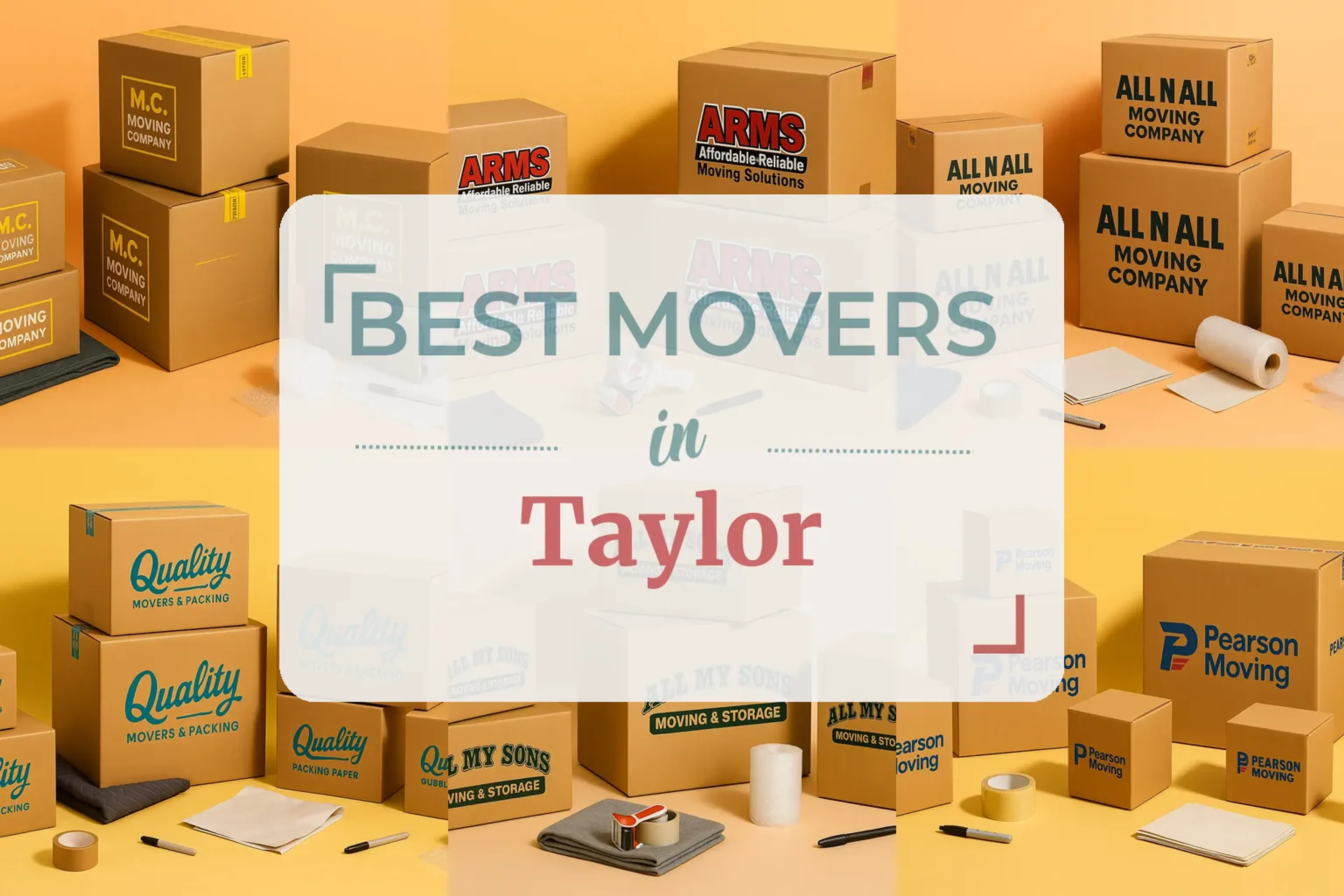 Side-by-side comparison of Taylor moving companies