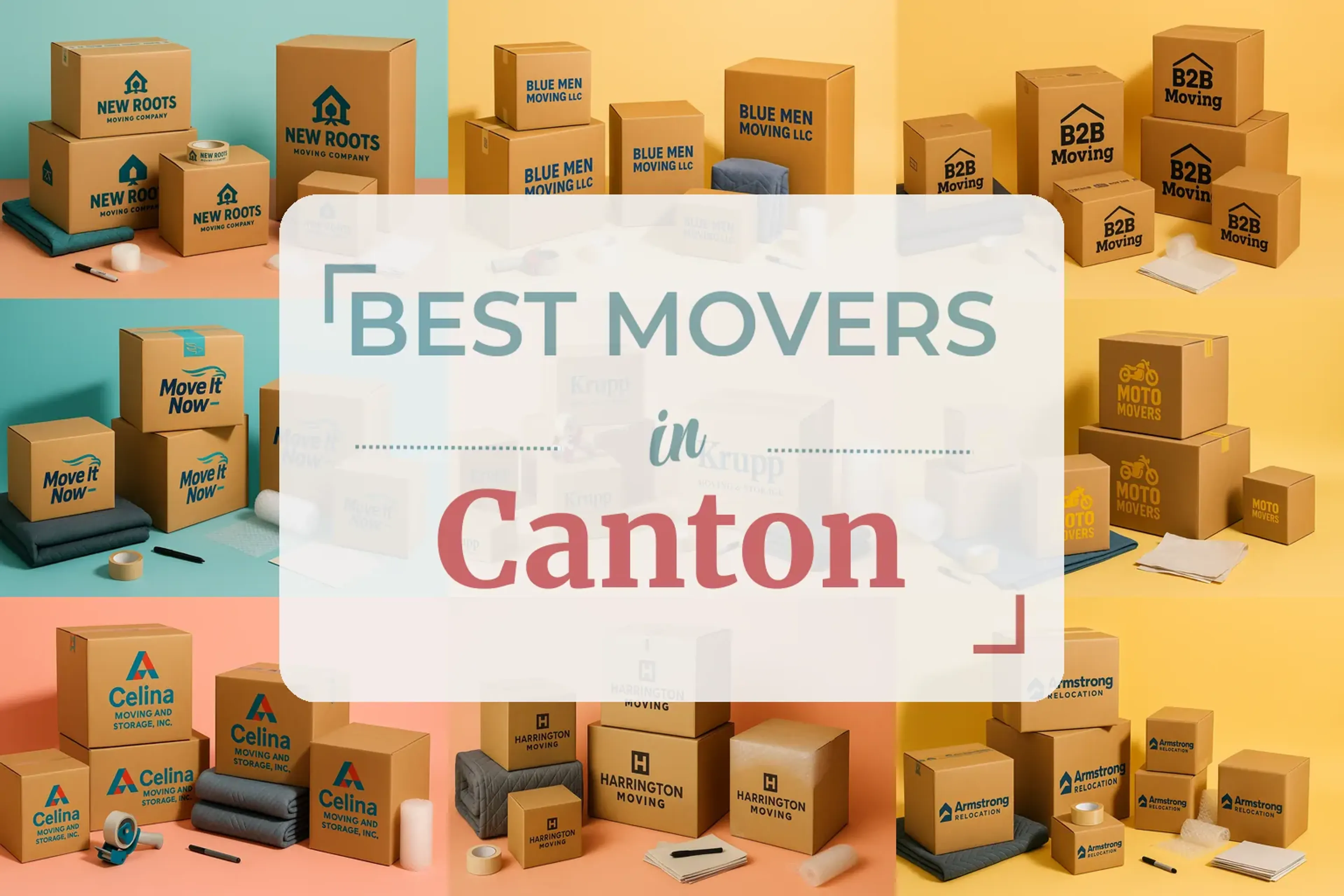 Side-by-side comparison of Canton moving companies