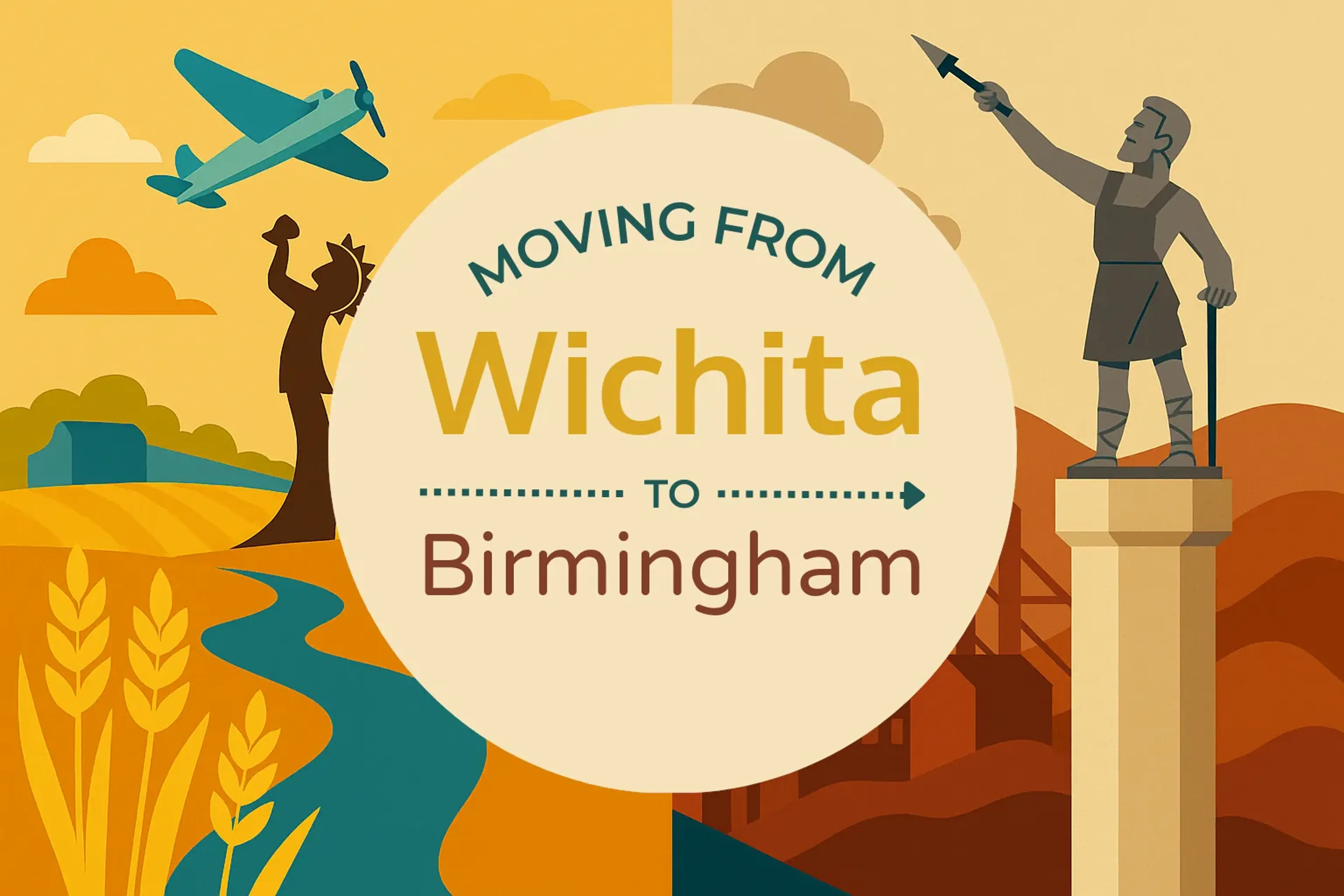 Side-by-side comparison of Wichita to Birmingham moving companies