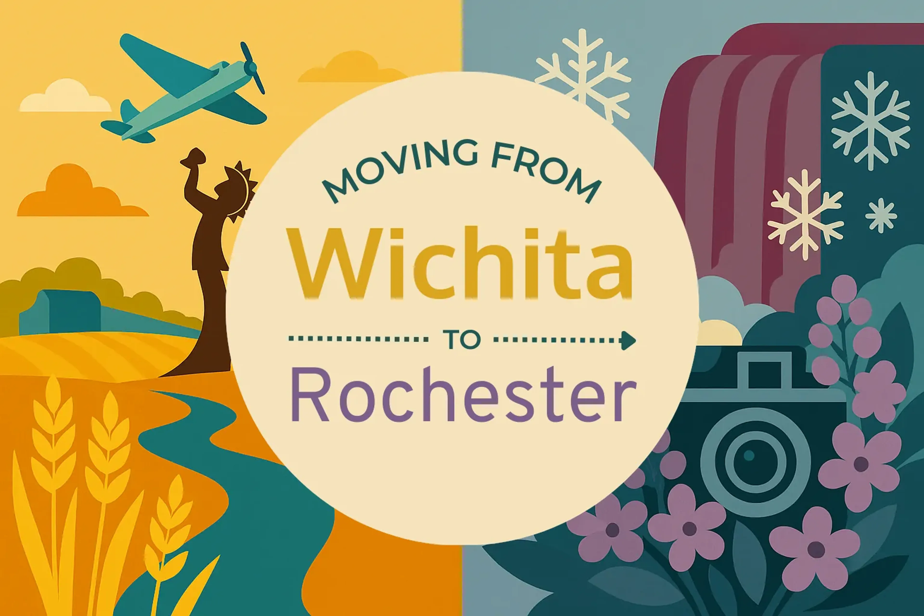 Side-by-side comparison of Wichita to Rochester moving companies