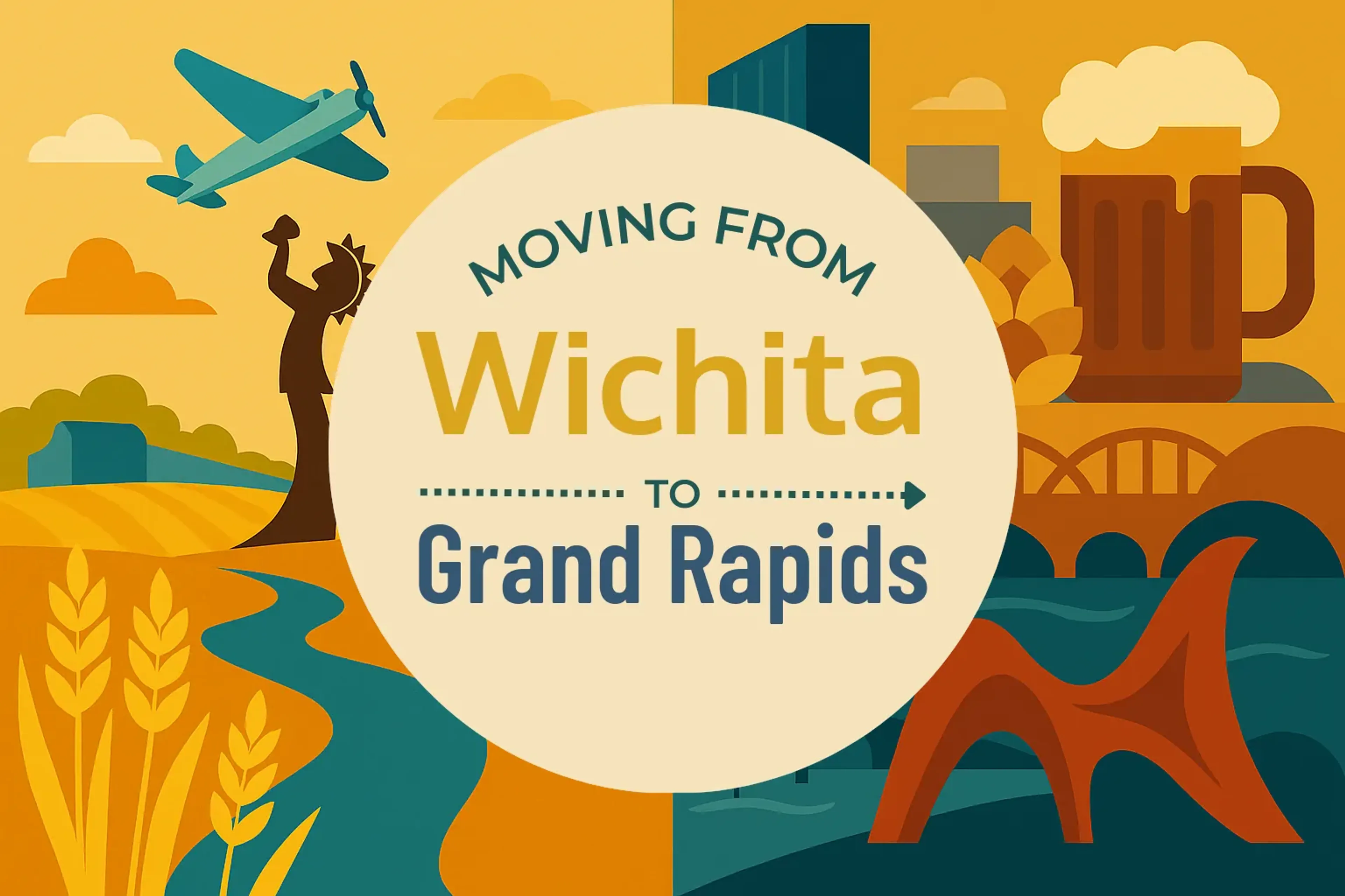 Side-by-side comparison of Wichita to Grand Rapids moving companies