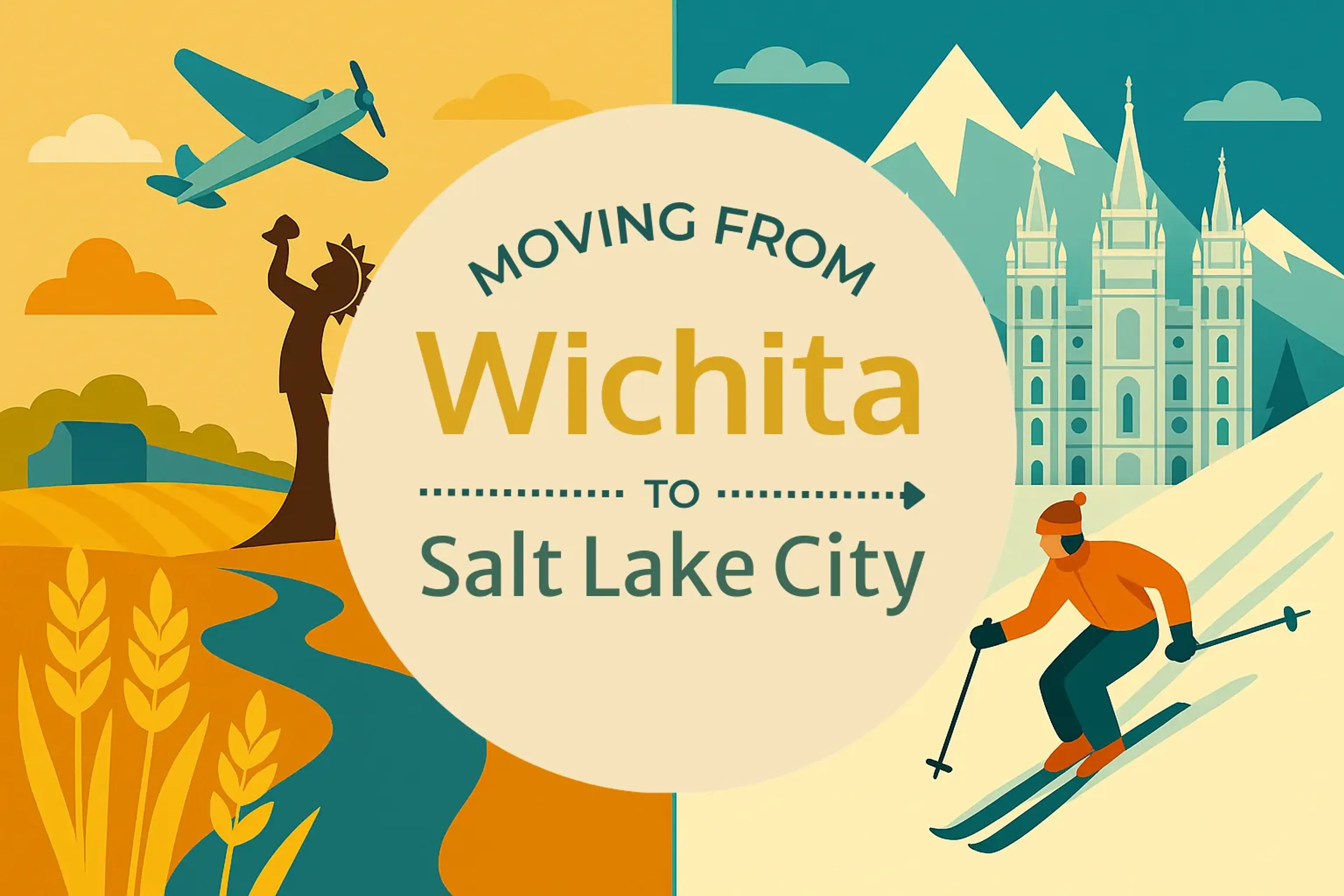 Side-by-side comparison of Wichita to Salt Lake City moving companies