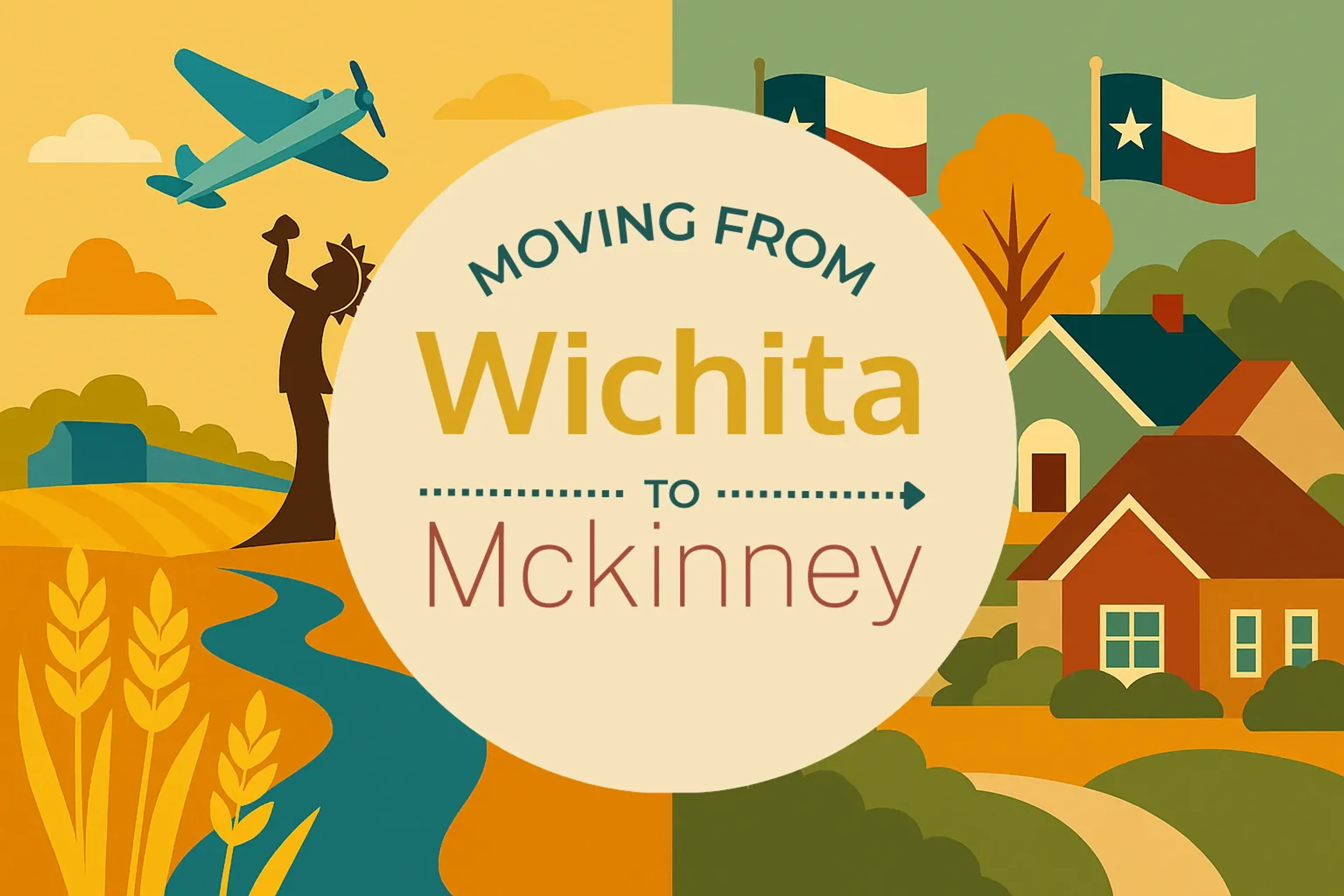Side-by-side comparison of Wichita to Mckinney moving companies