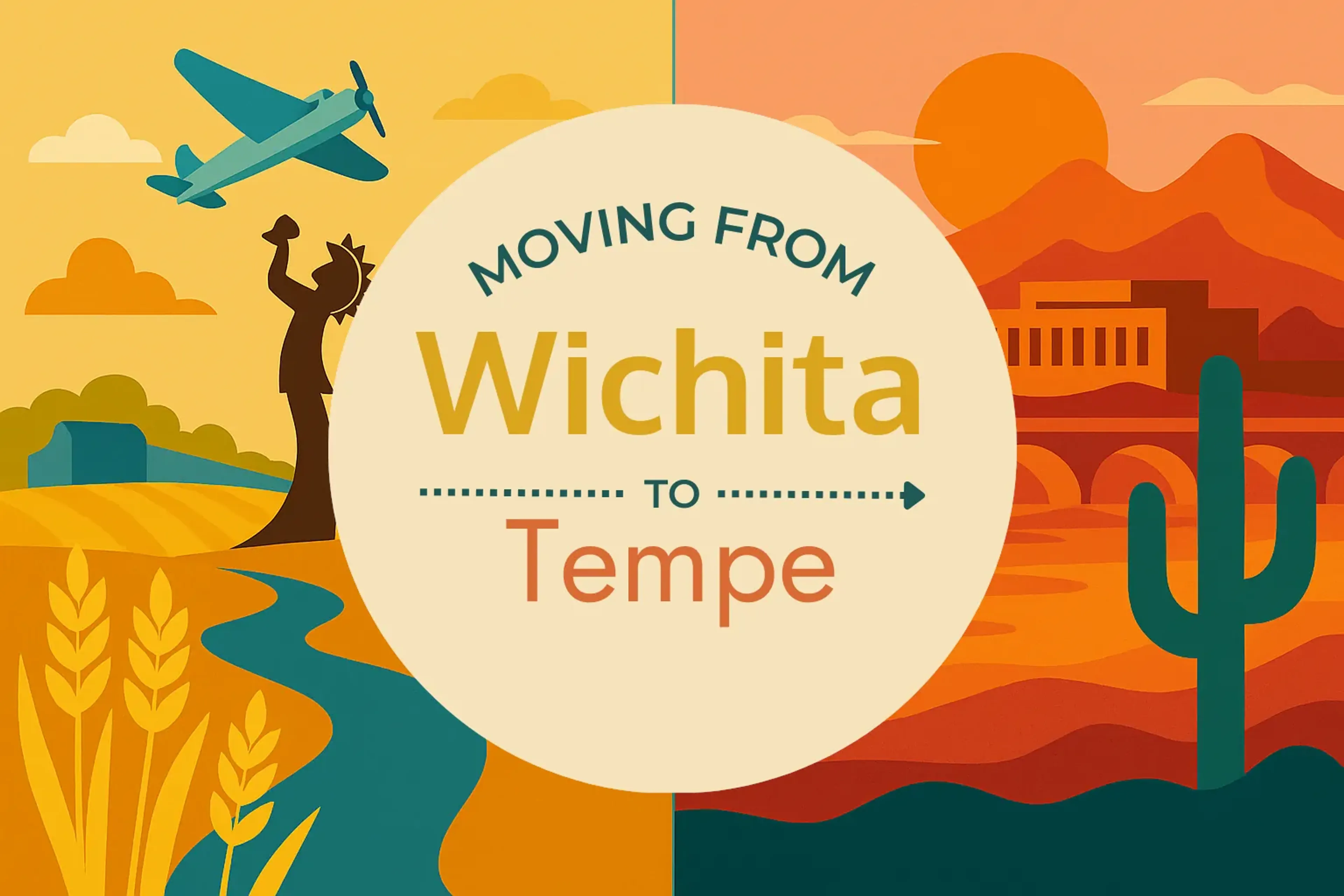 Side-by-side comparison of Wichita to Tempe moving companies