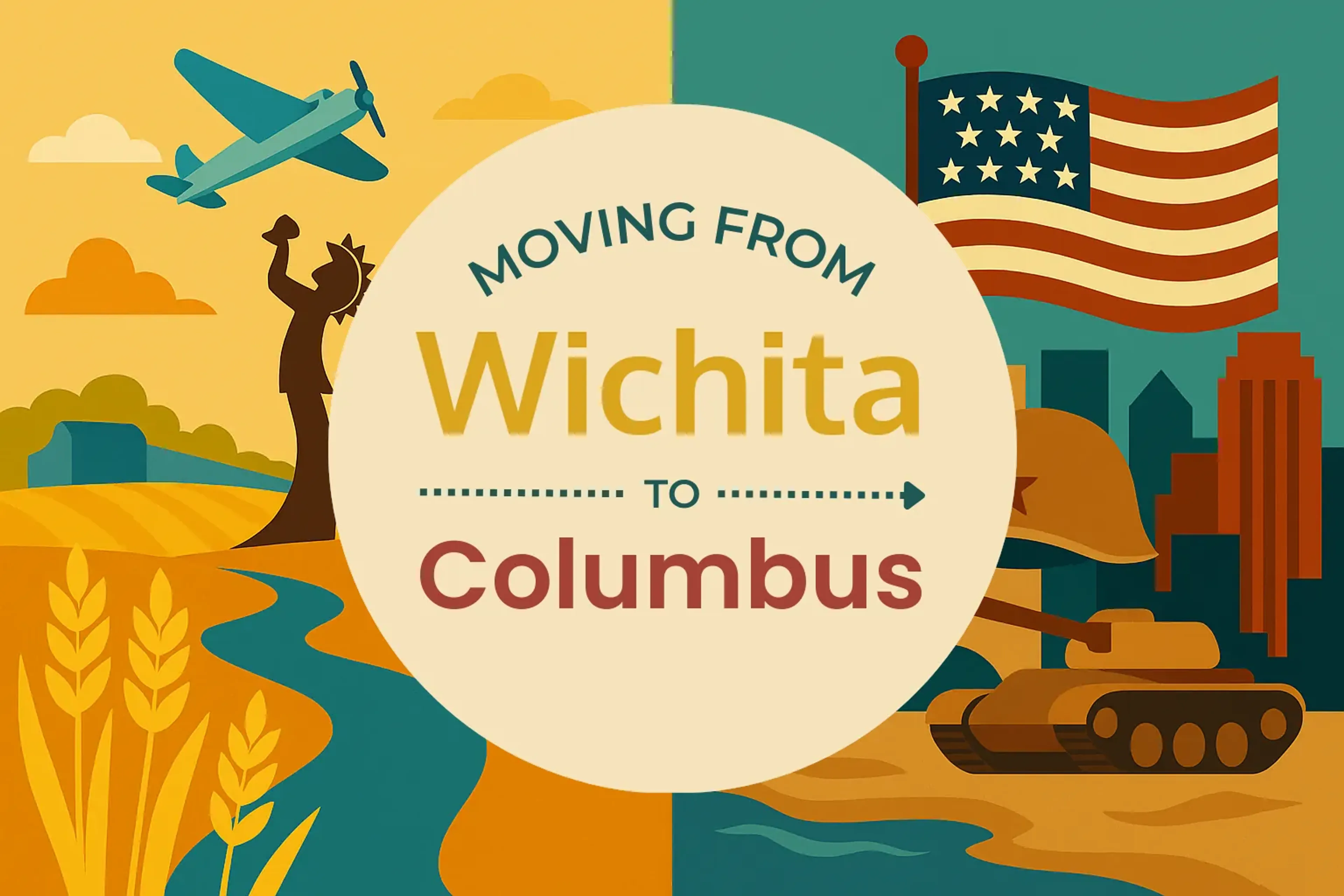 Side-by-side comparison of Wichita to Columbus moving companies