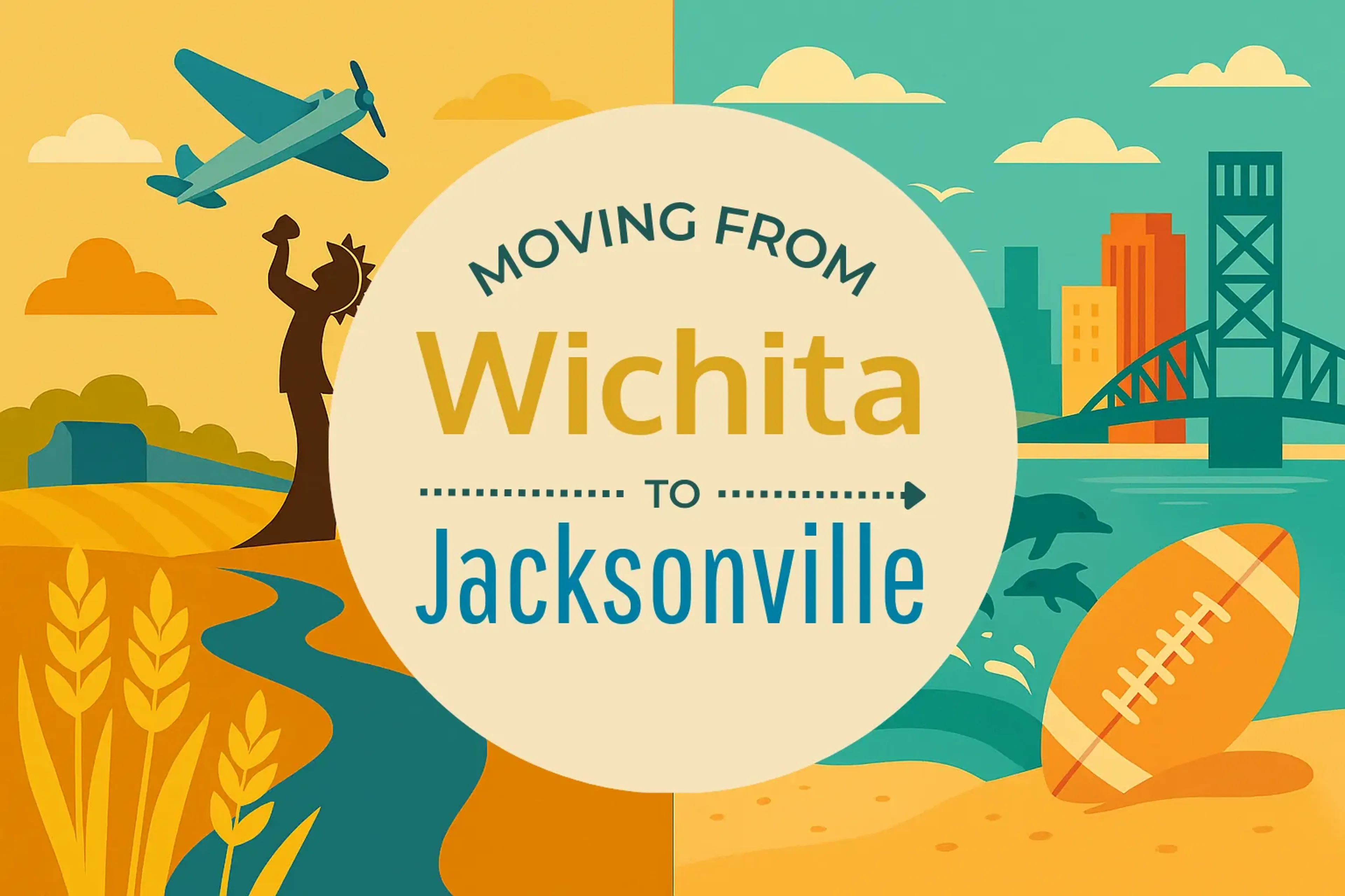 Side-by-side comparison of Wichita to Jacksonville moving companies