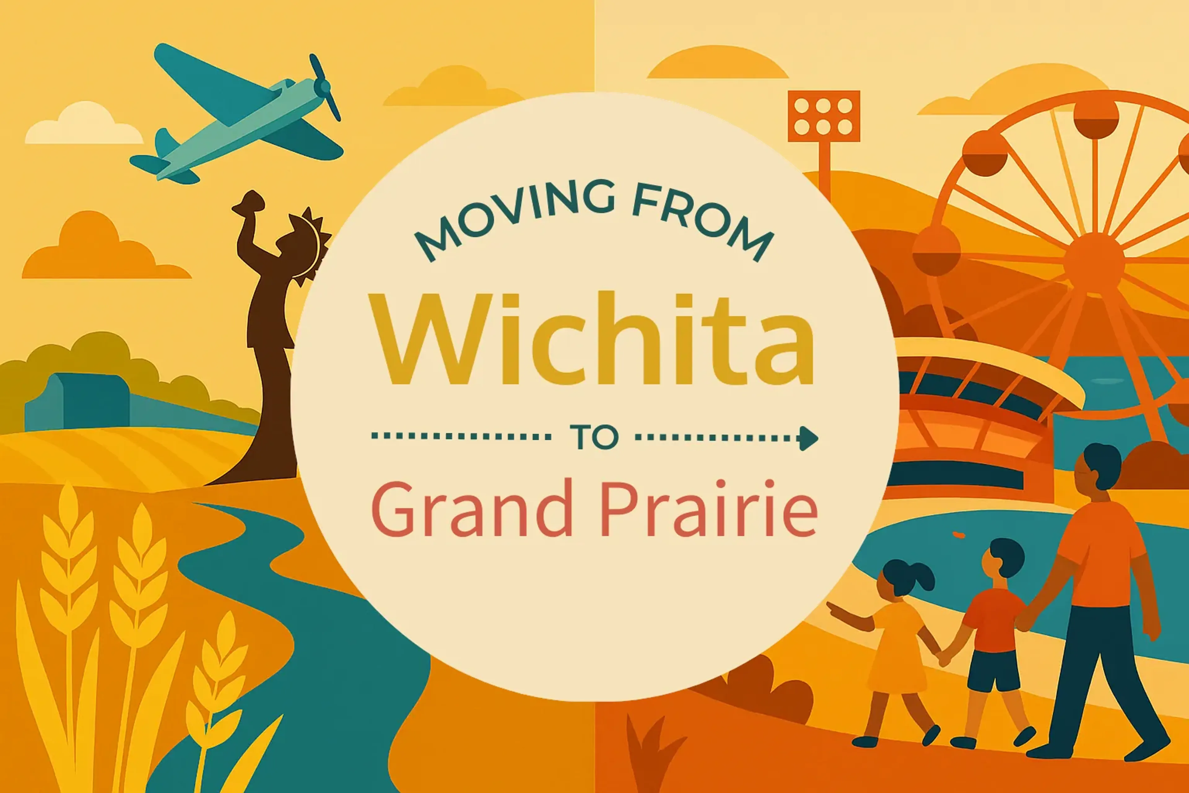 Side-by-side comparison of Wichita to Grand Prairie moving companies