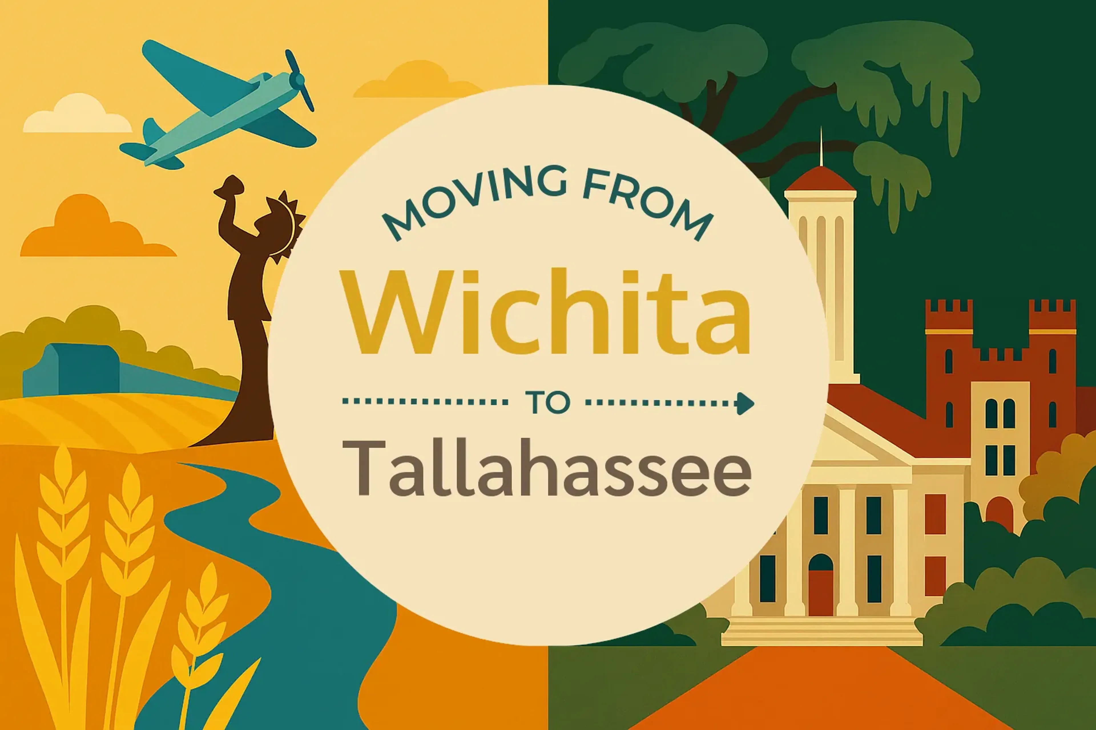 Side-by-side comparison of Wichita to Tallahassee moving companies