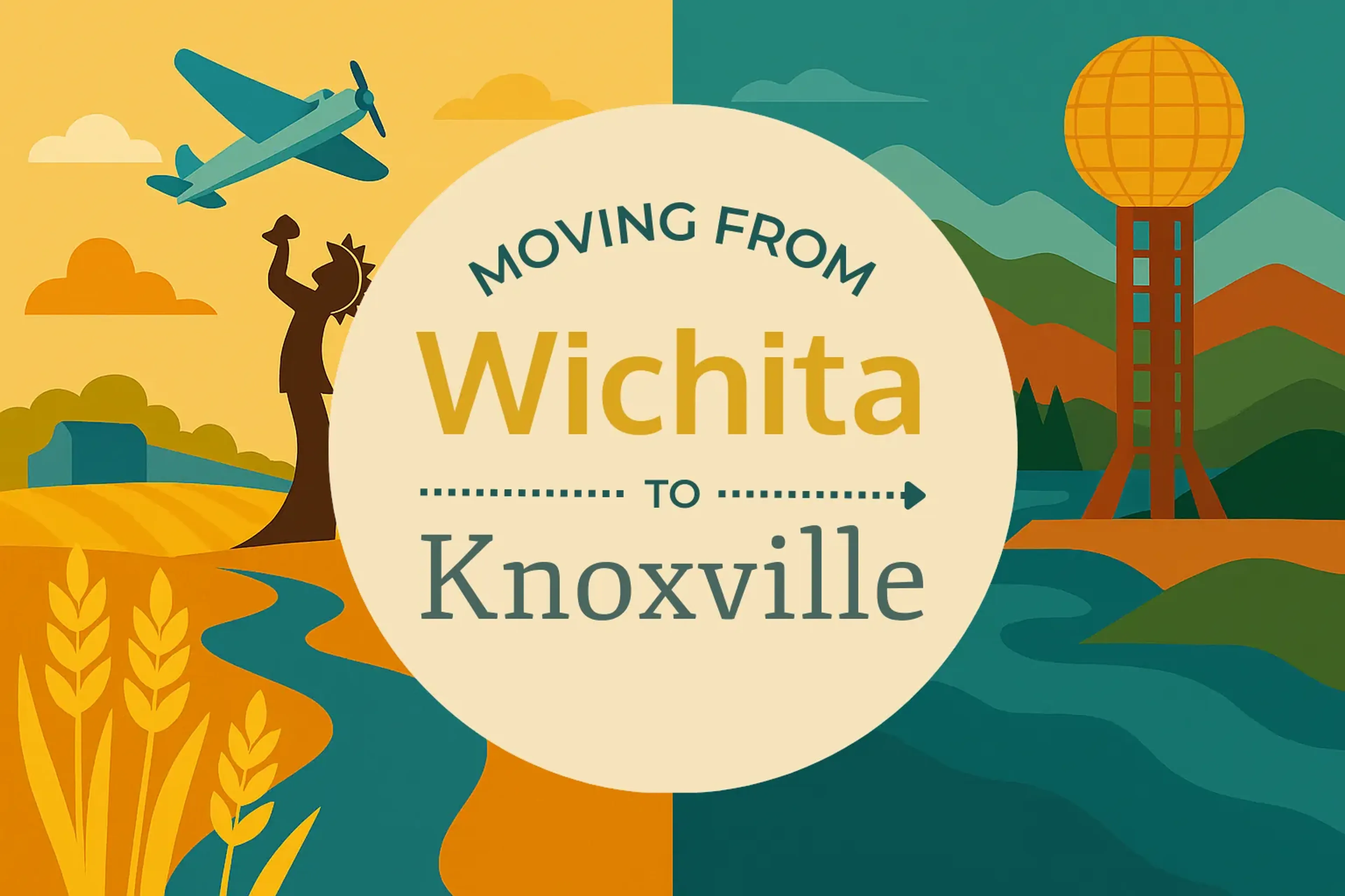 Side-by-side comparison of Wichita to Knoxville moving companies