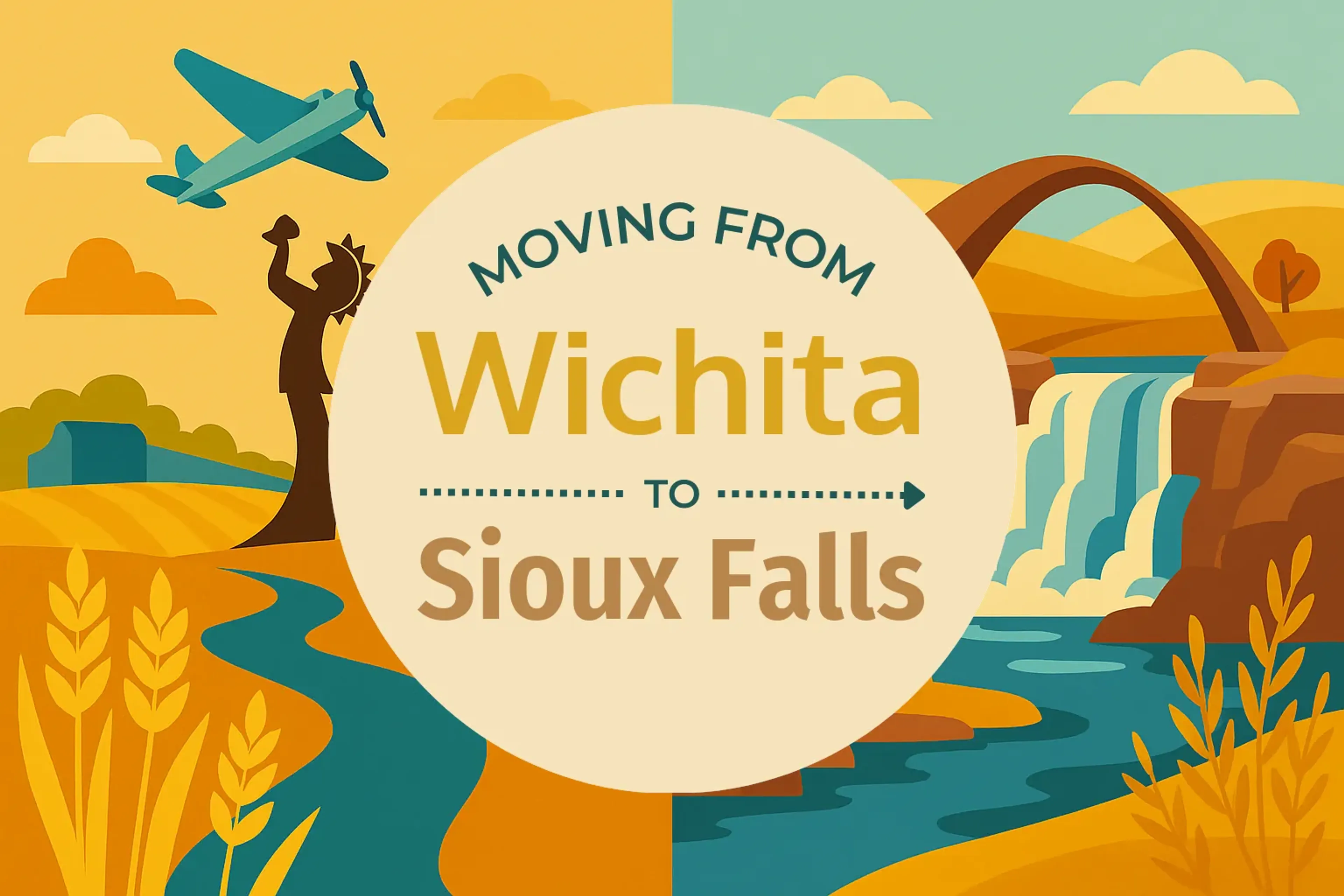Side-by-side comparison of Wichita to Sioux Falls moving companies