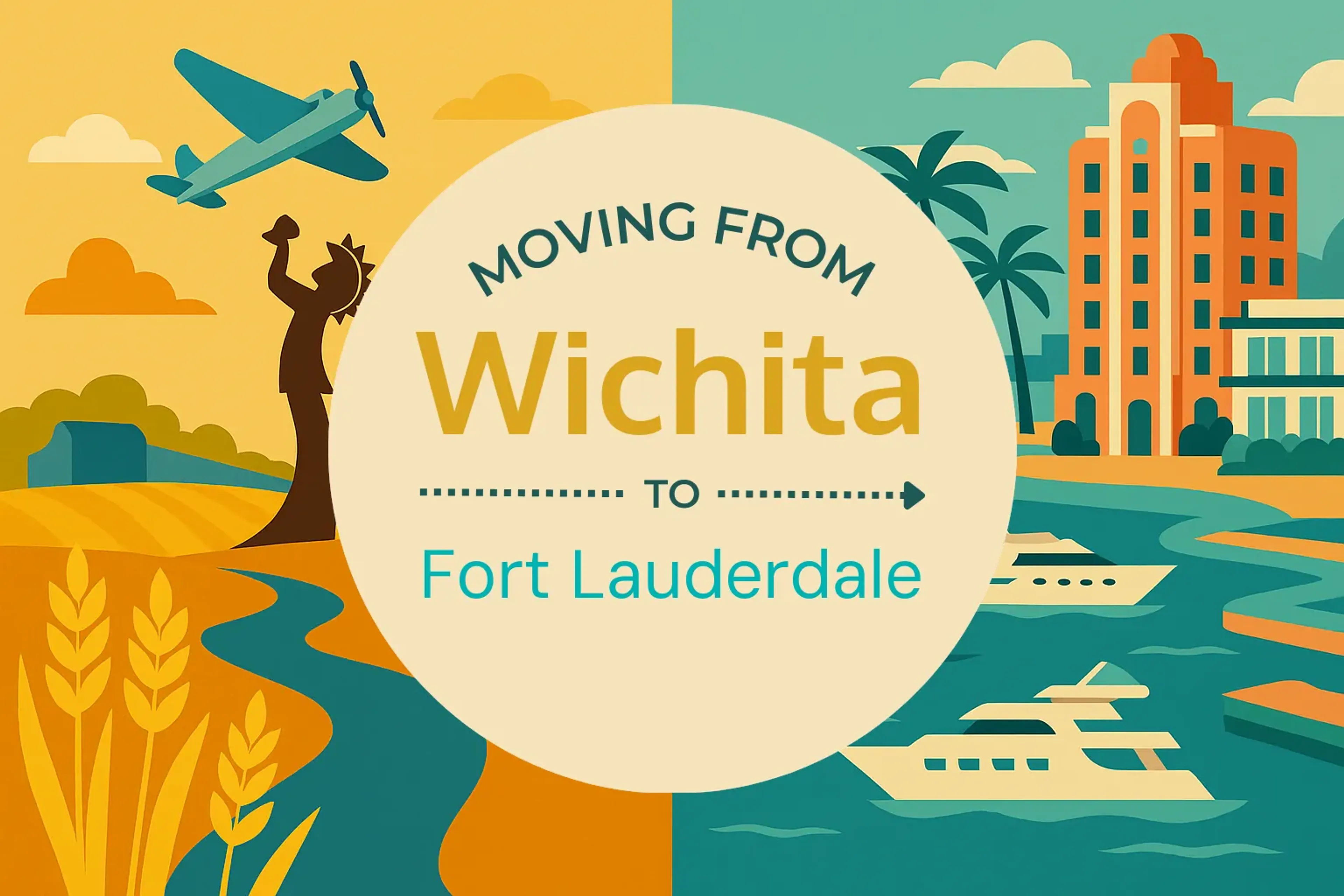 Side-by-side comparison of Wichita to Fort Lauderdale moving companies