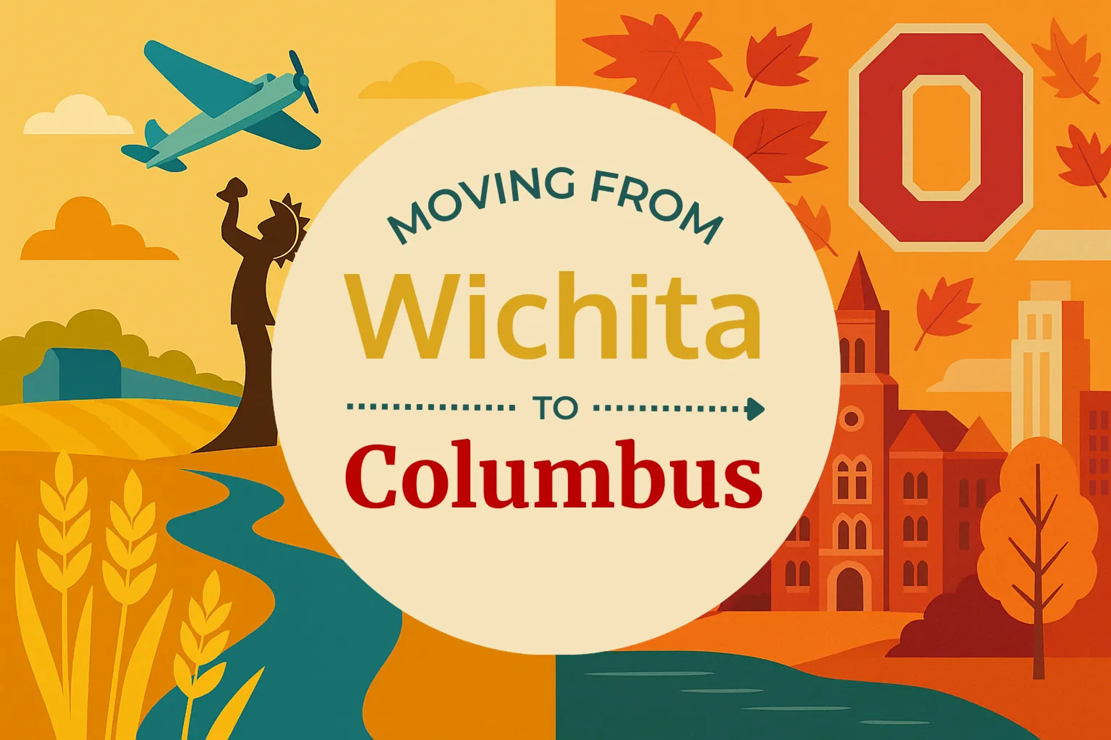 Side-by-side comparison of Wichita to Columbus moving companies