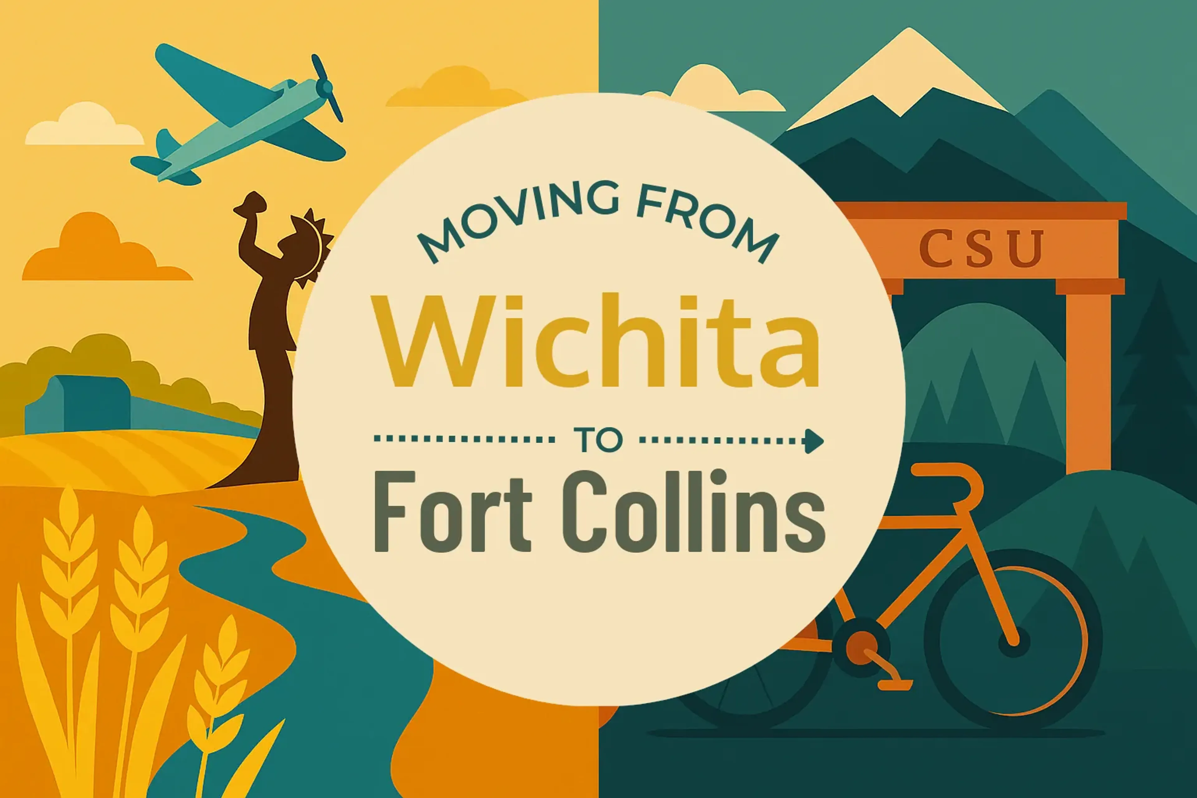 Side-by-side comparison of Wichita to Fort Collins moving companies