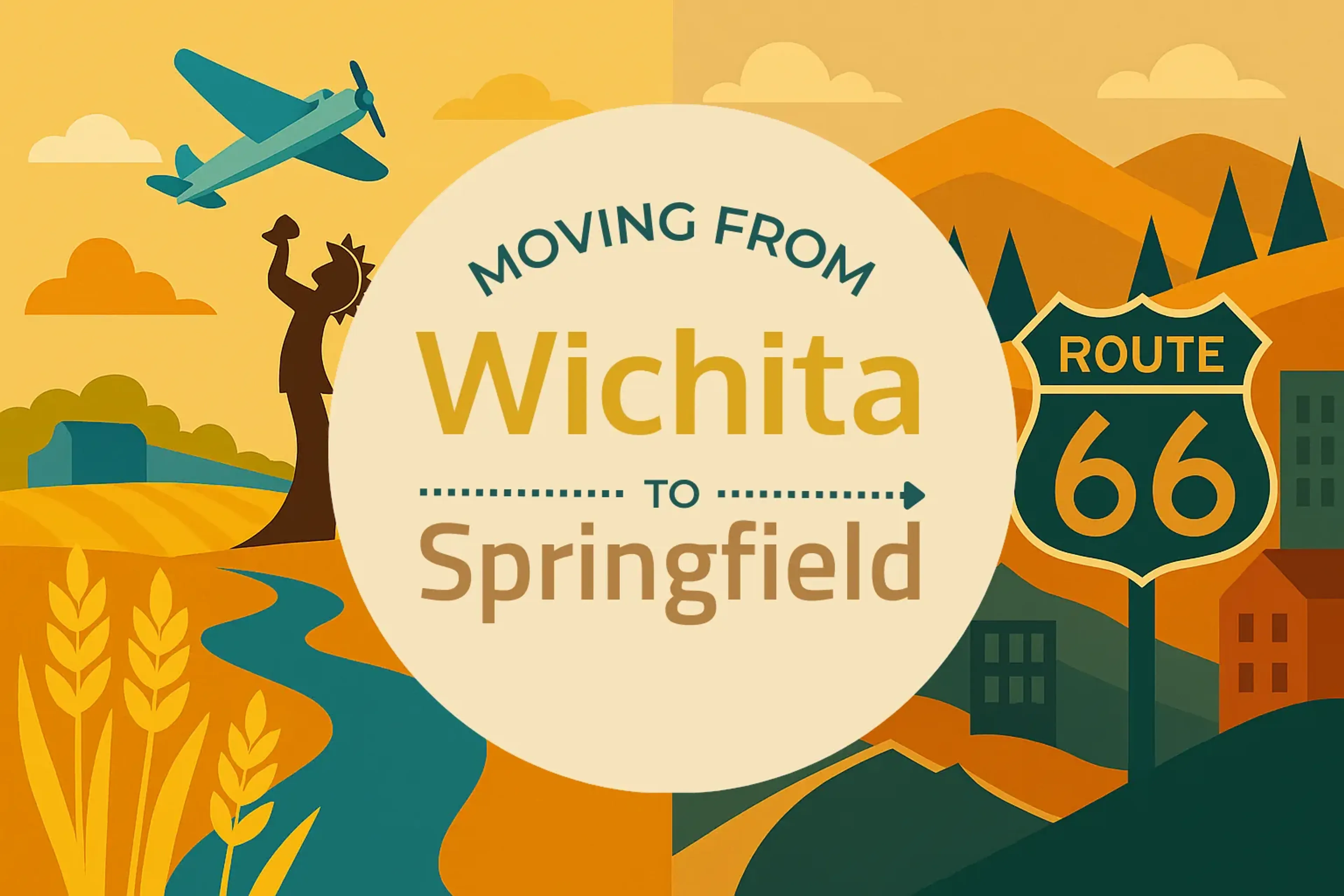 Side-by-side comparison of Wichita to Springfield moving companies
