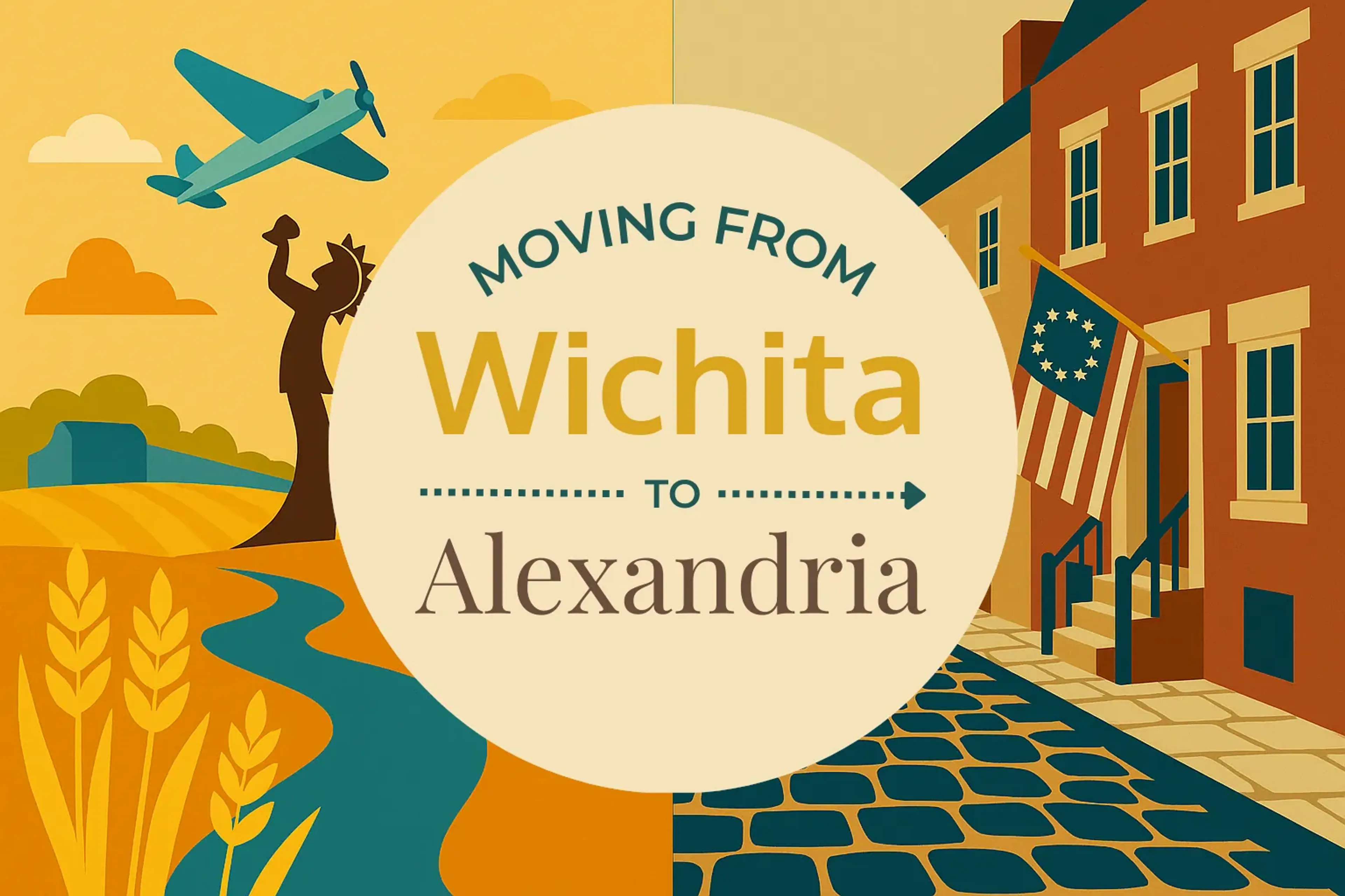 Side-by-side comparison of Wichita to Alexandria moving companies
