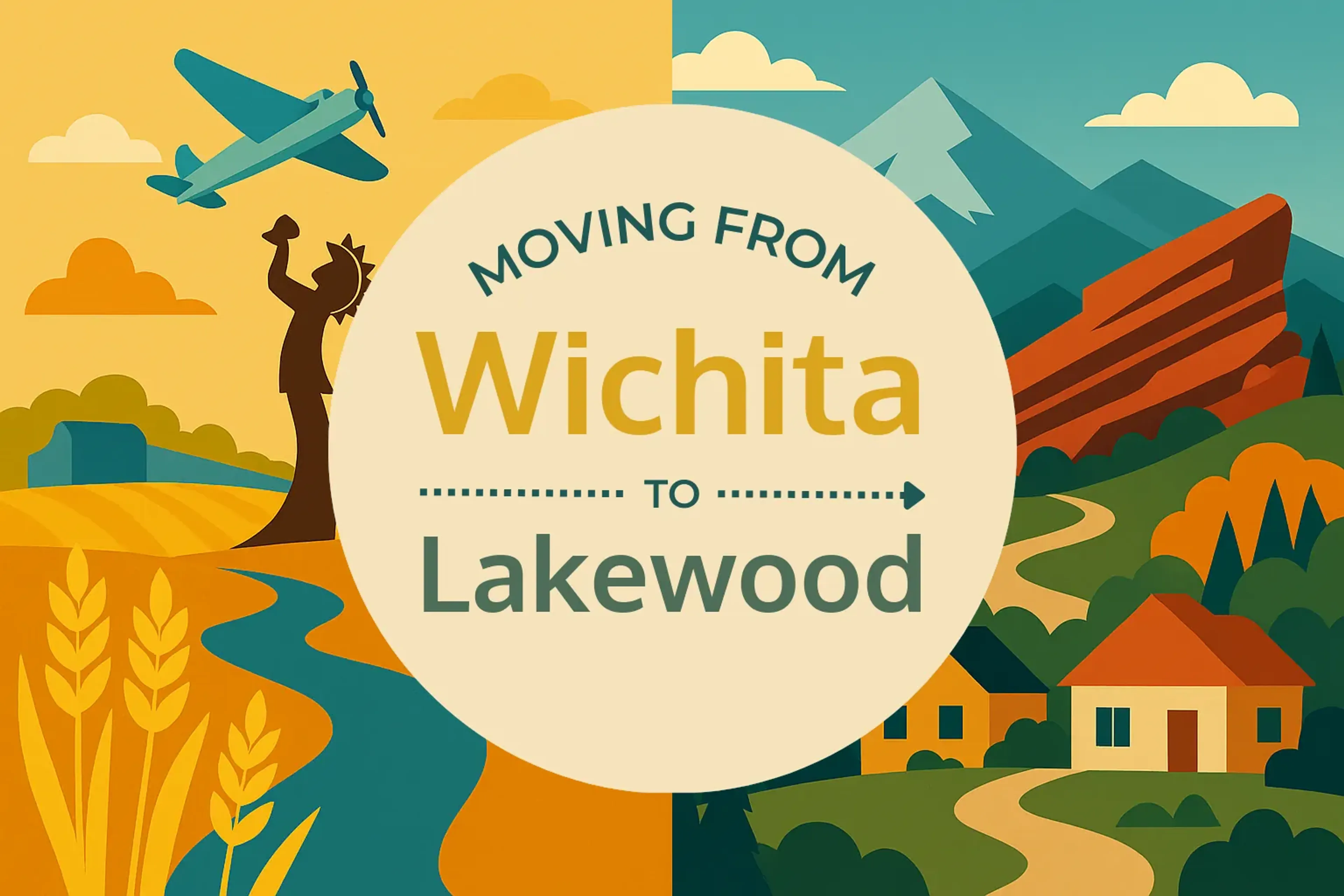 Side-by-side comparison of Wichita to Lakewood moving companies