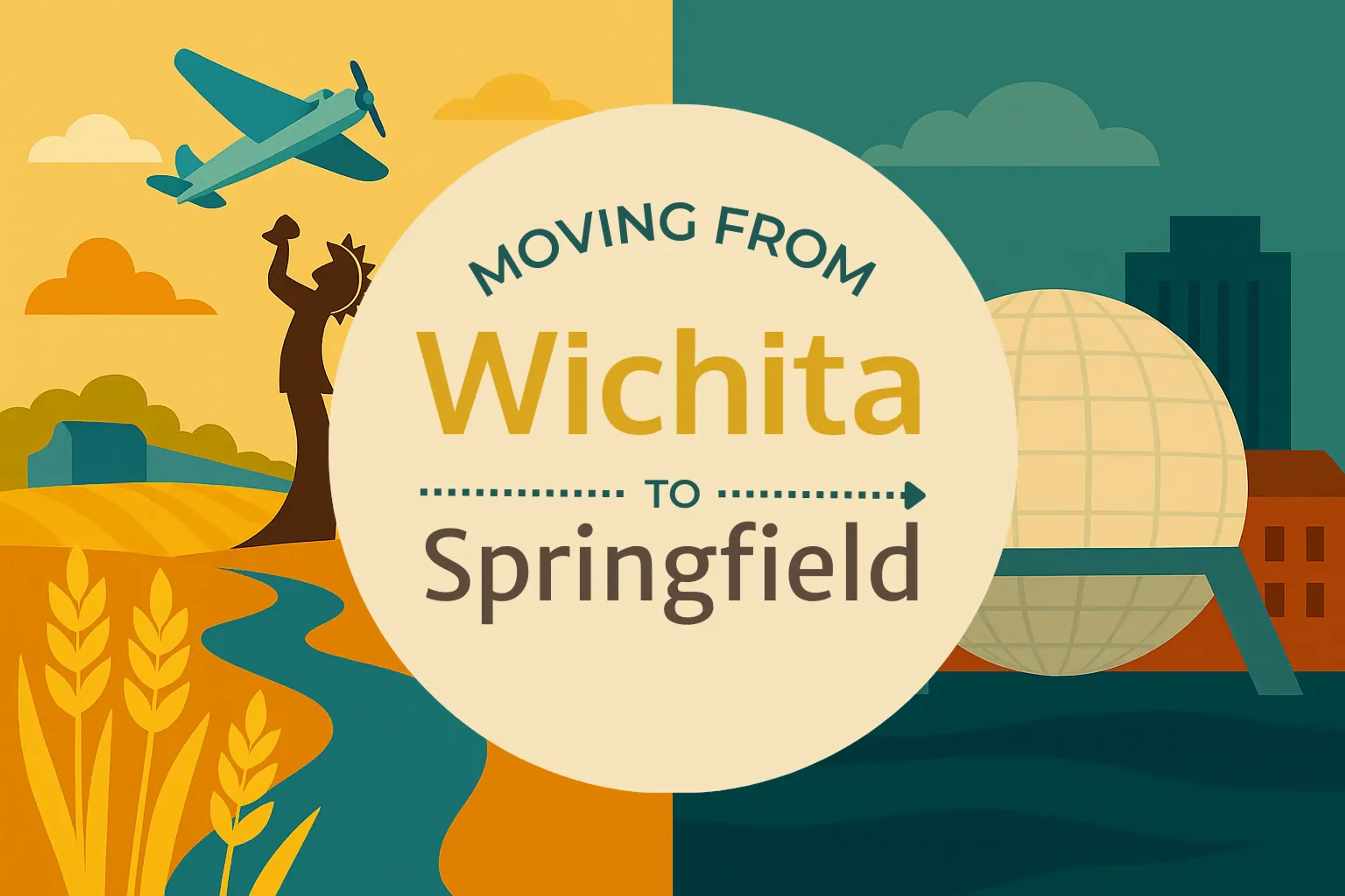 Side-by-side comparison of Wichita to Springfield moving companies