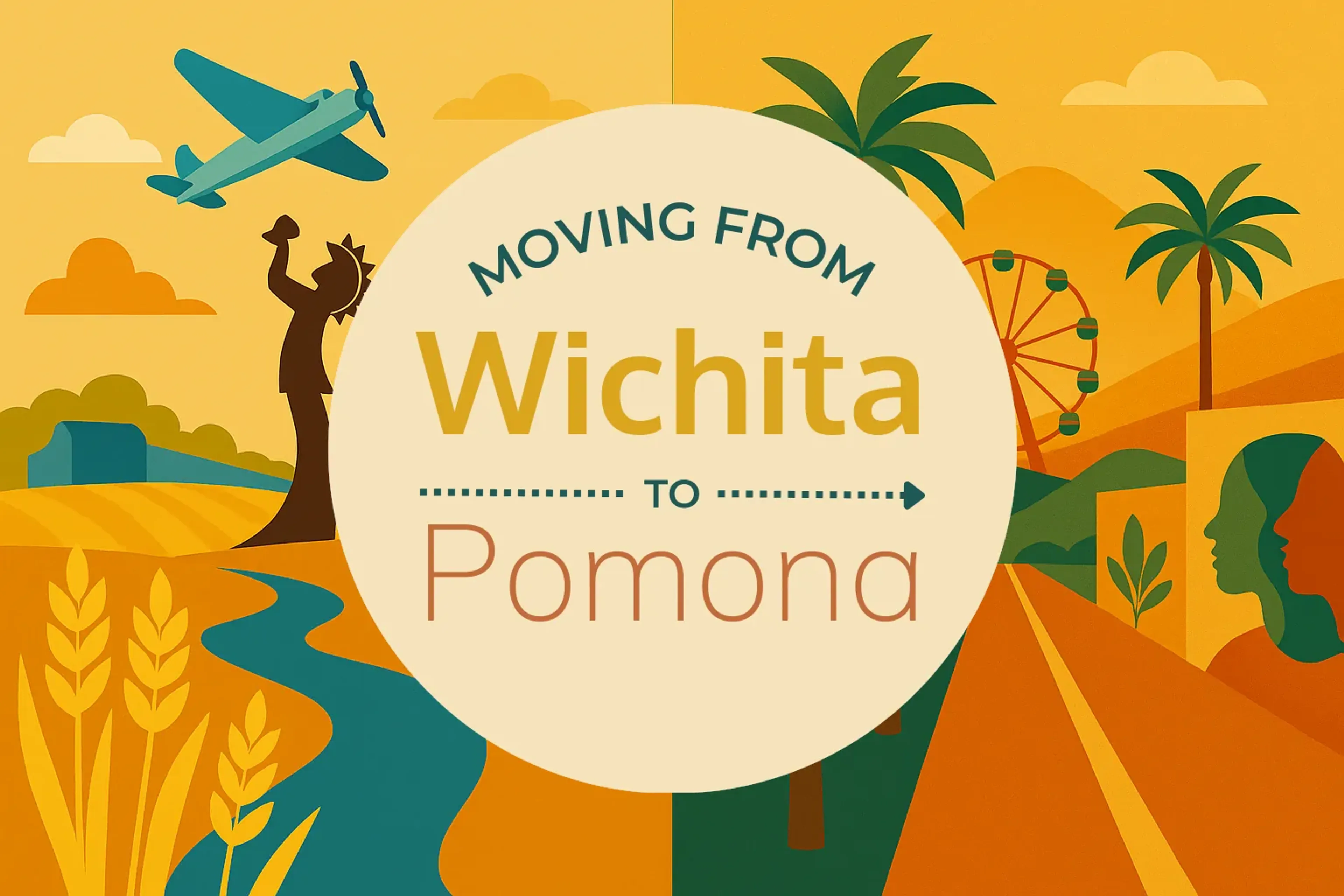Side-by-side comparison of Wichita to Pomona moving companies