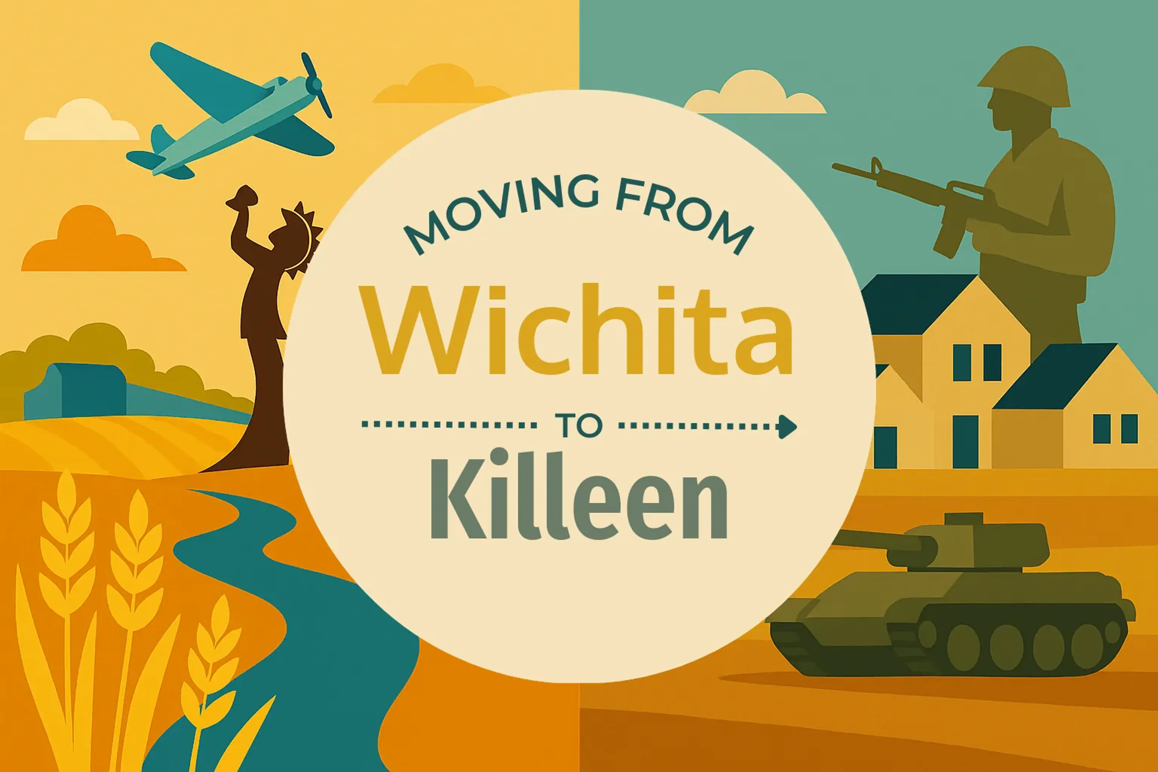 Side-by-side comparison of Wichita to Killeen moving companies