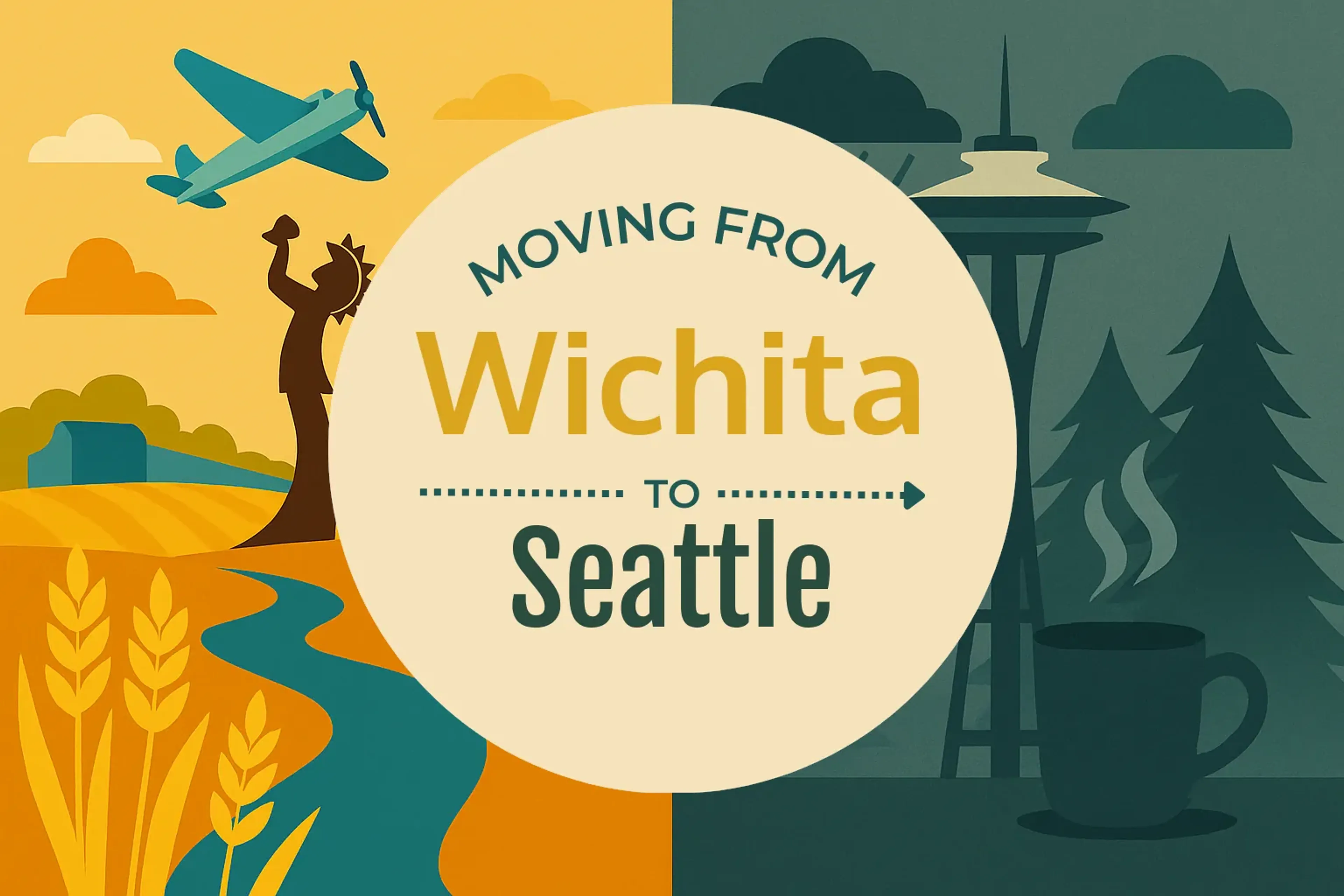 Side-by-side comparison of Wichita to Seattle moving companies