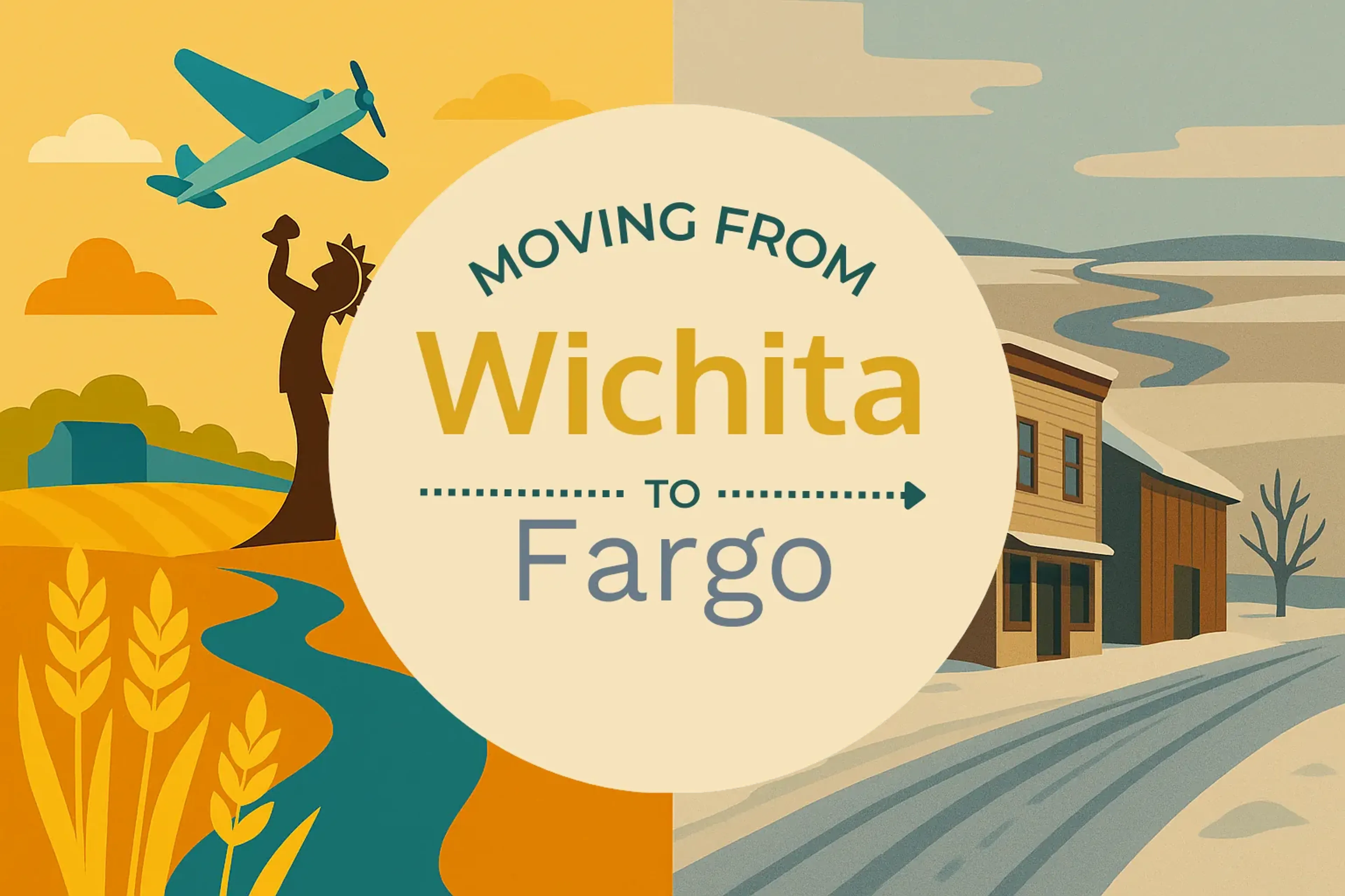 Side-by-side comparison of Wichita to Fargo moving companies