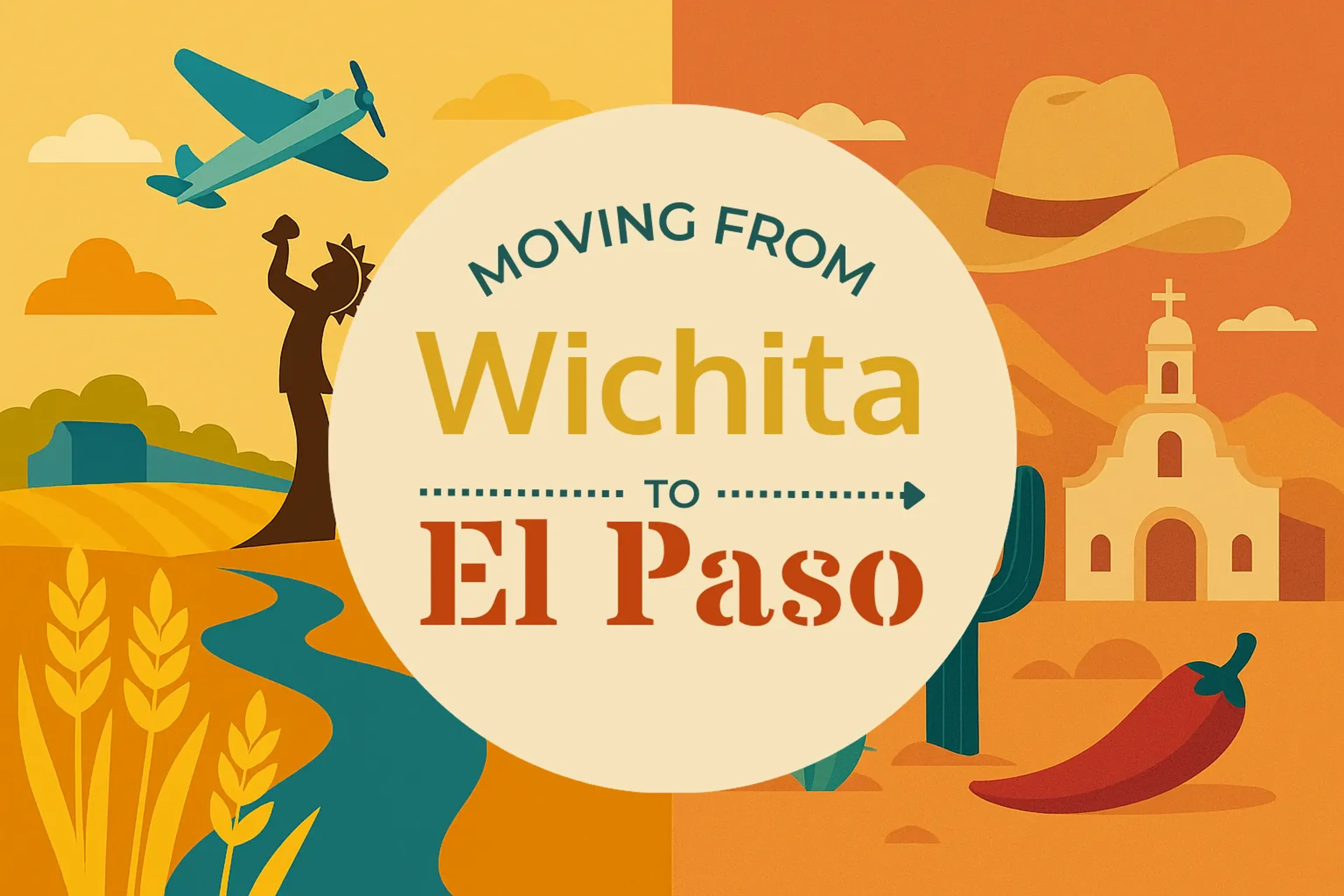 Side-by-side comparison of Wichita to El Paso moving companies