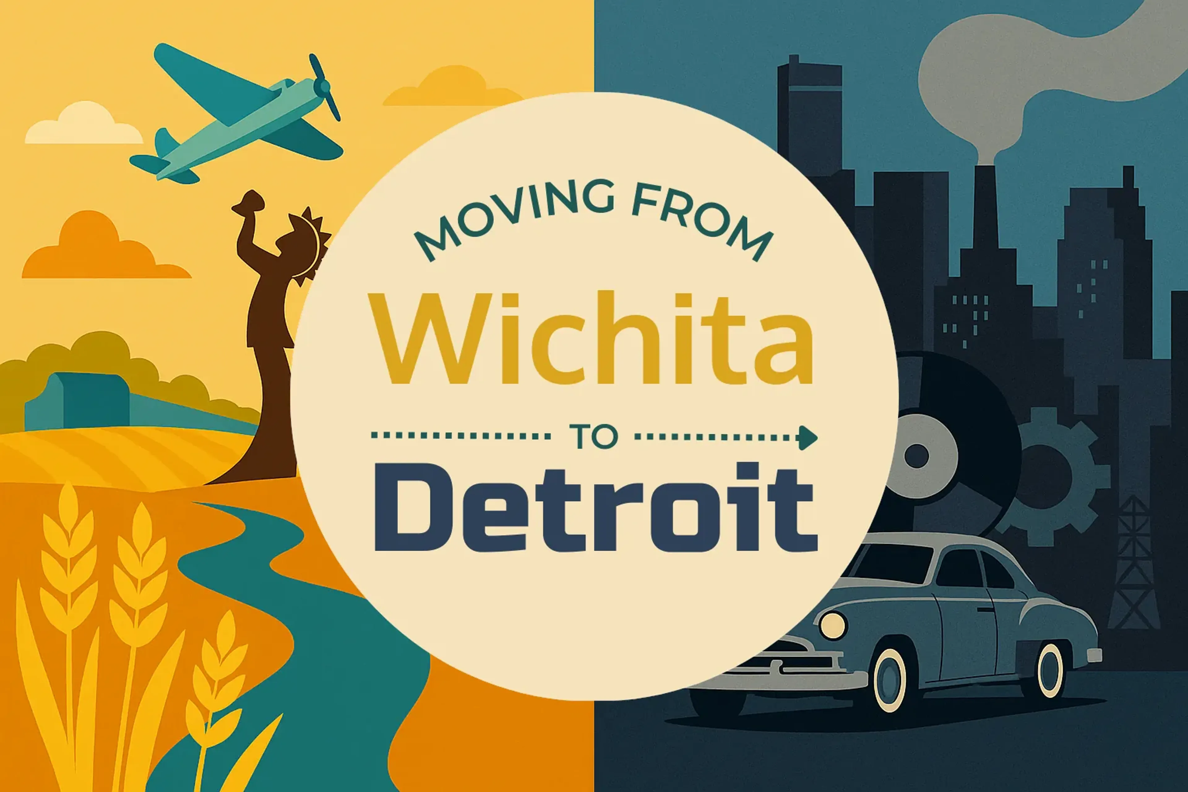 Side-by-side comparison of Wichita to Detroit moving companies