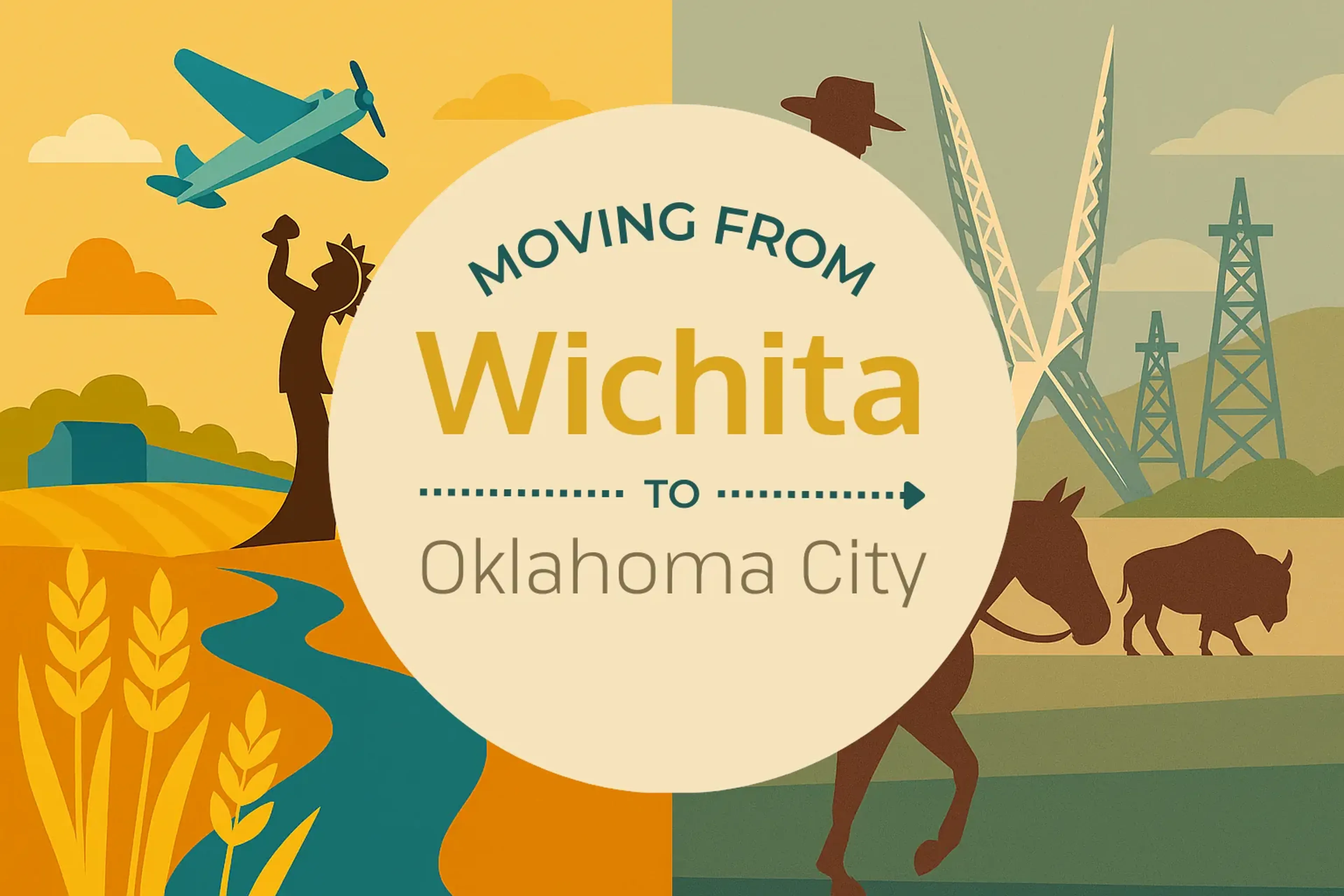 Side-by-side comparison of Wichita to Oklahoma City moving companies