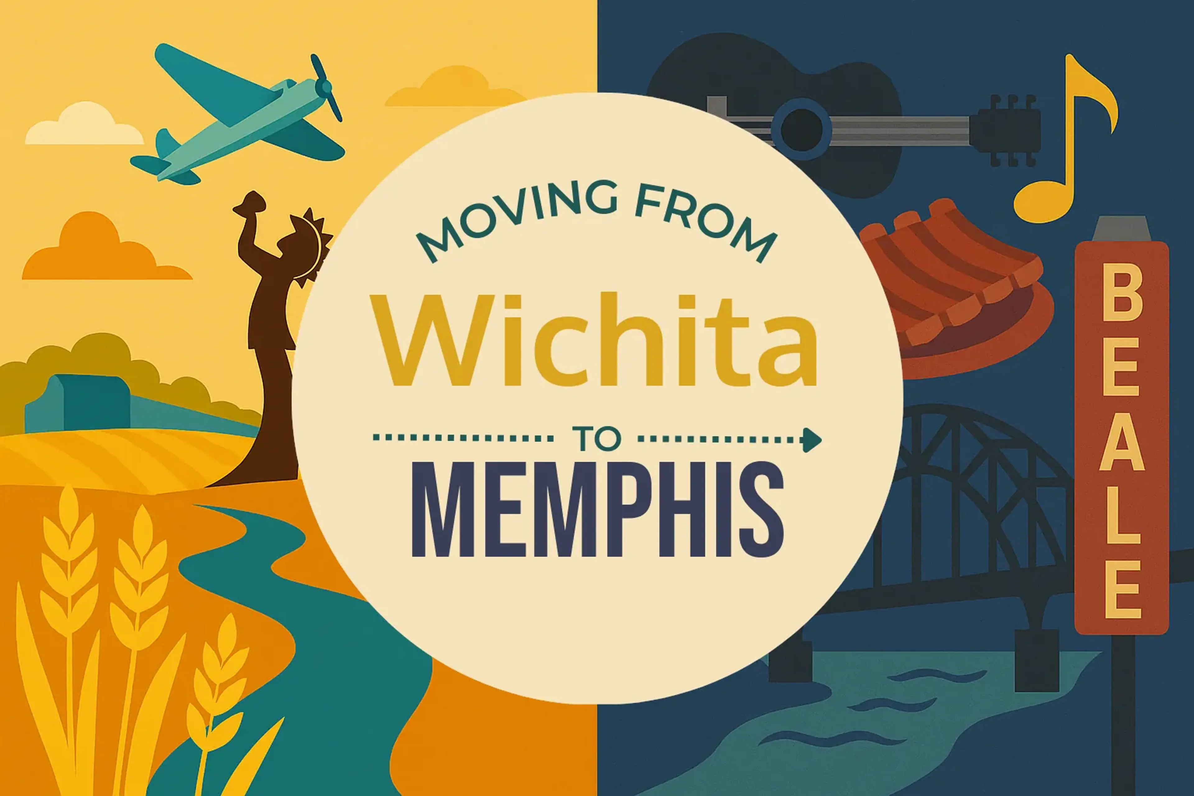 Side-by-side comparison of Wichita to Memphis moving companies