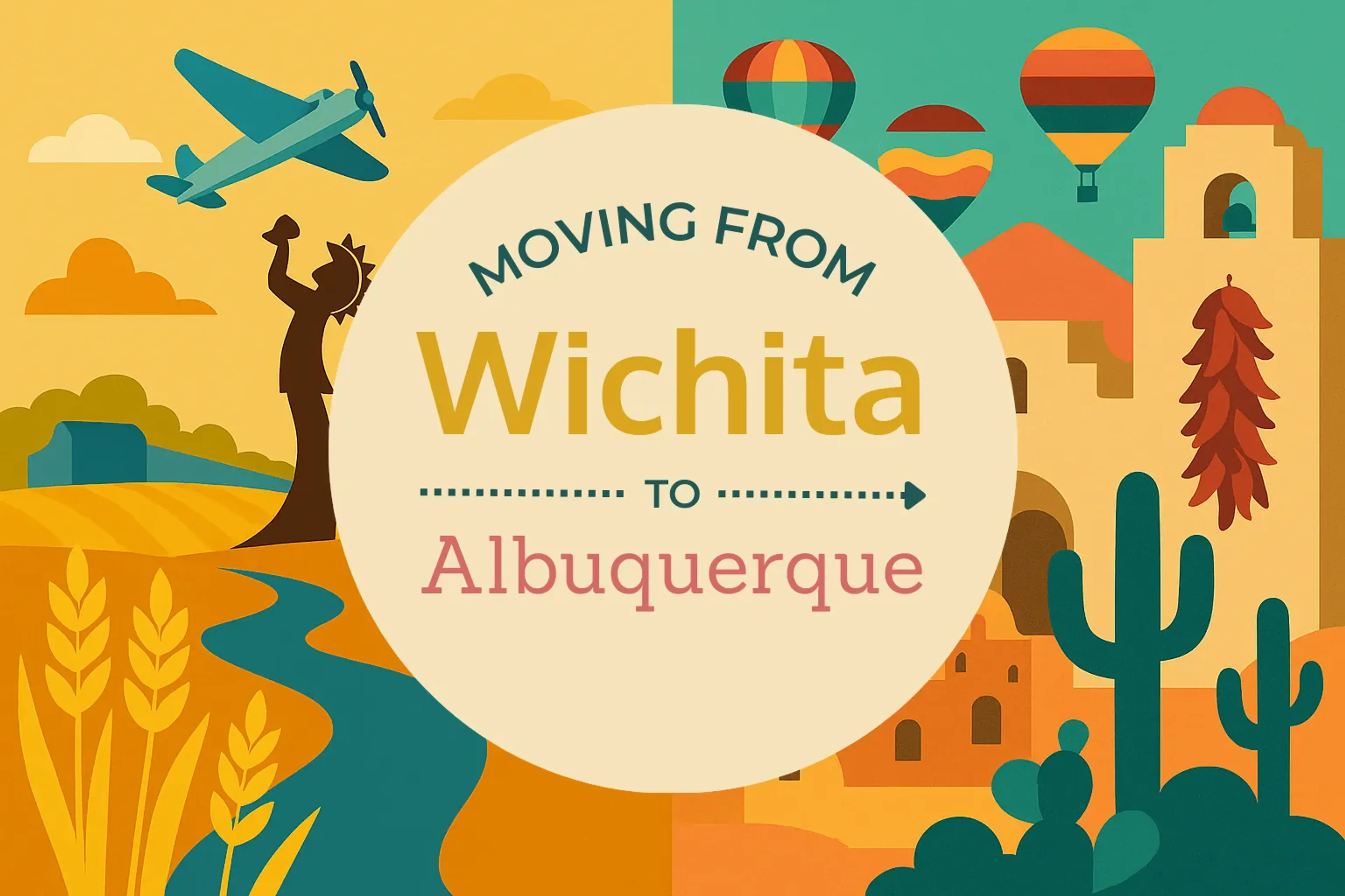 Side-by-side comparison of Wichita to Albuquerque moving companies