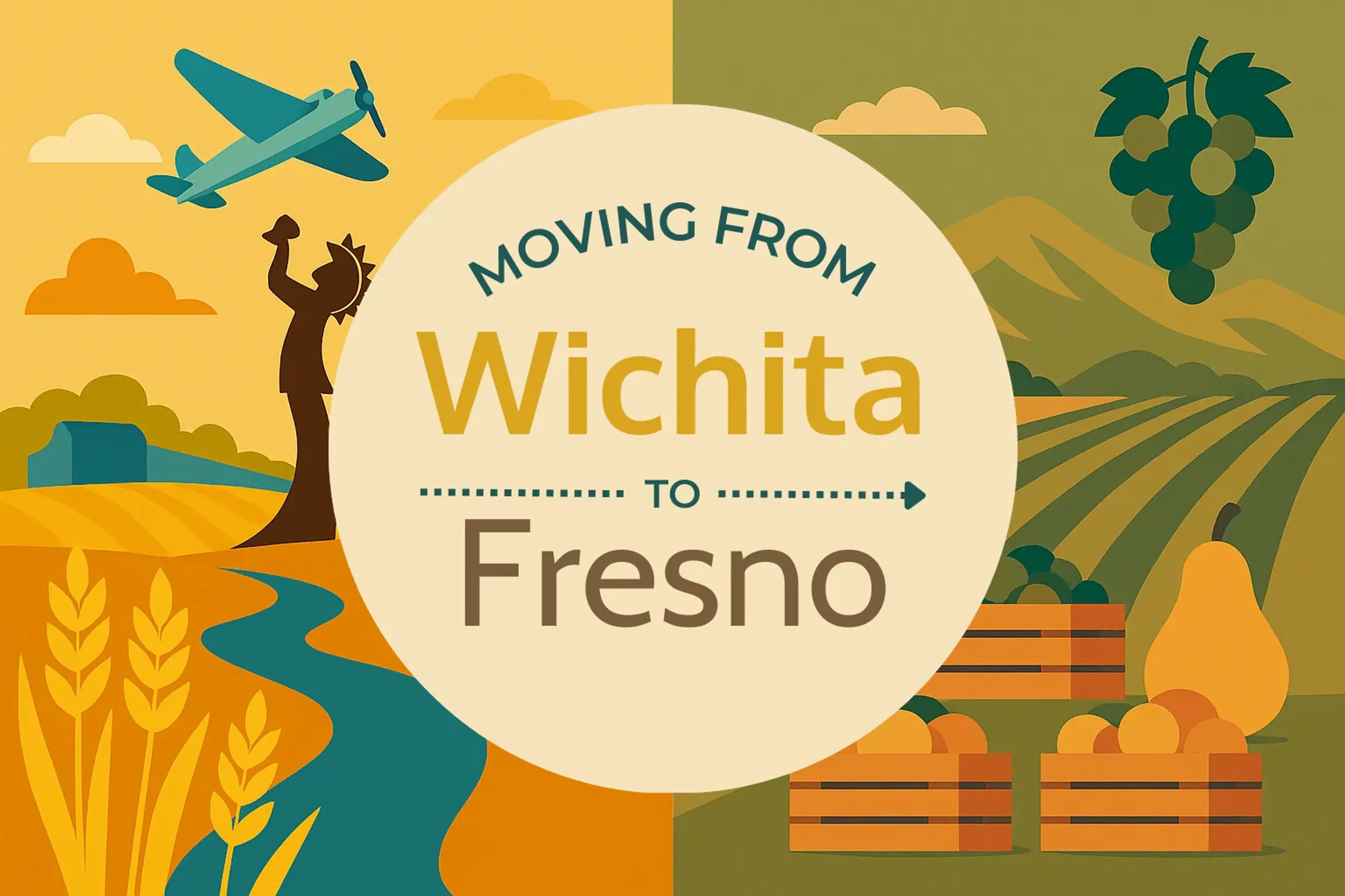Side-by-side comparison of Wichita to Fresno moving companies