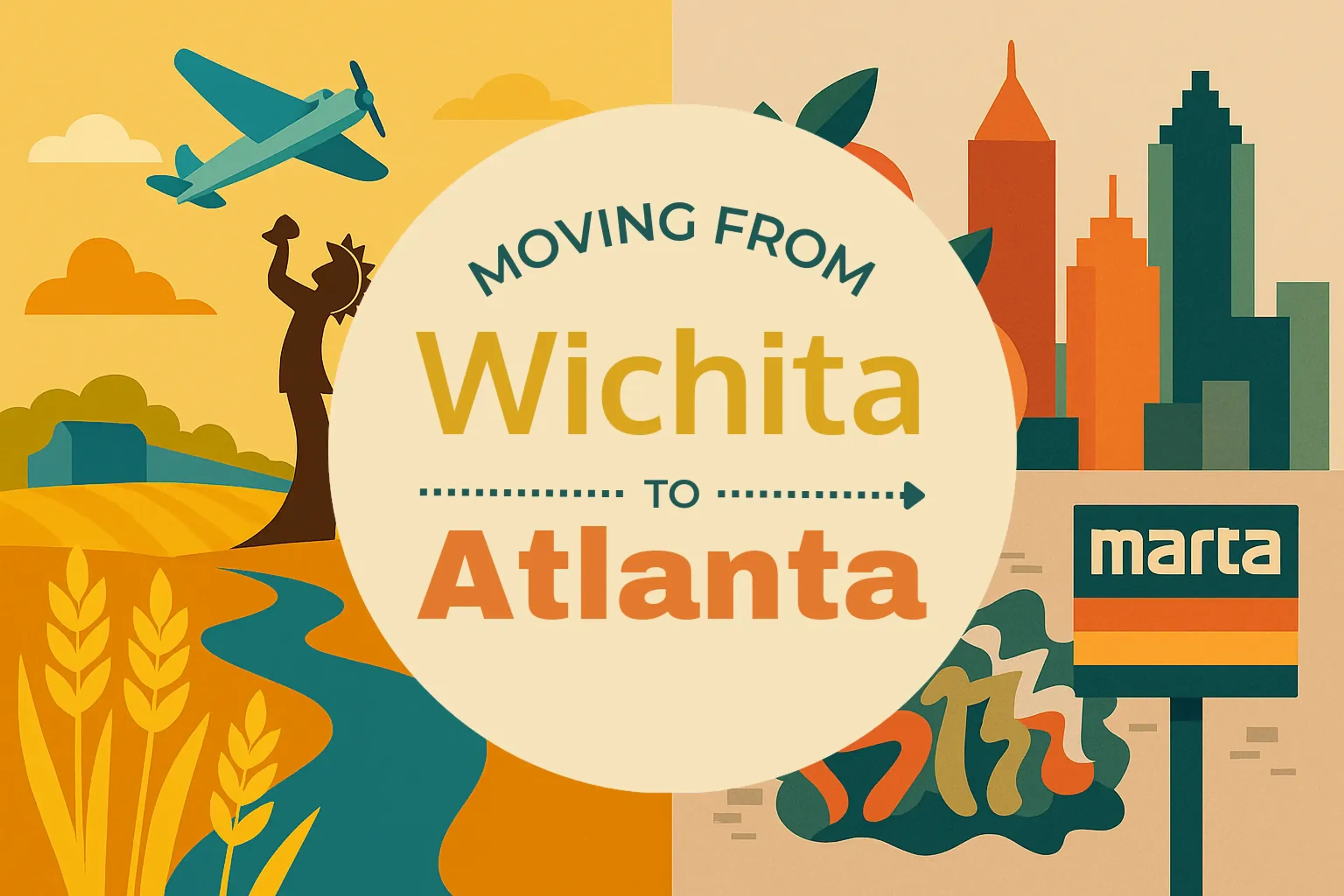 Side-by-side comparison of Wichita to Atlanta moving companies