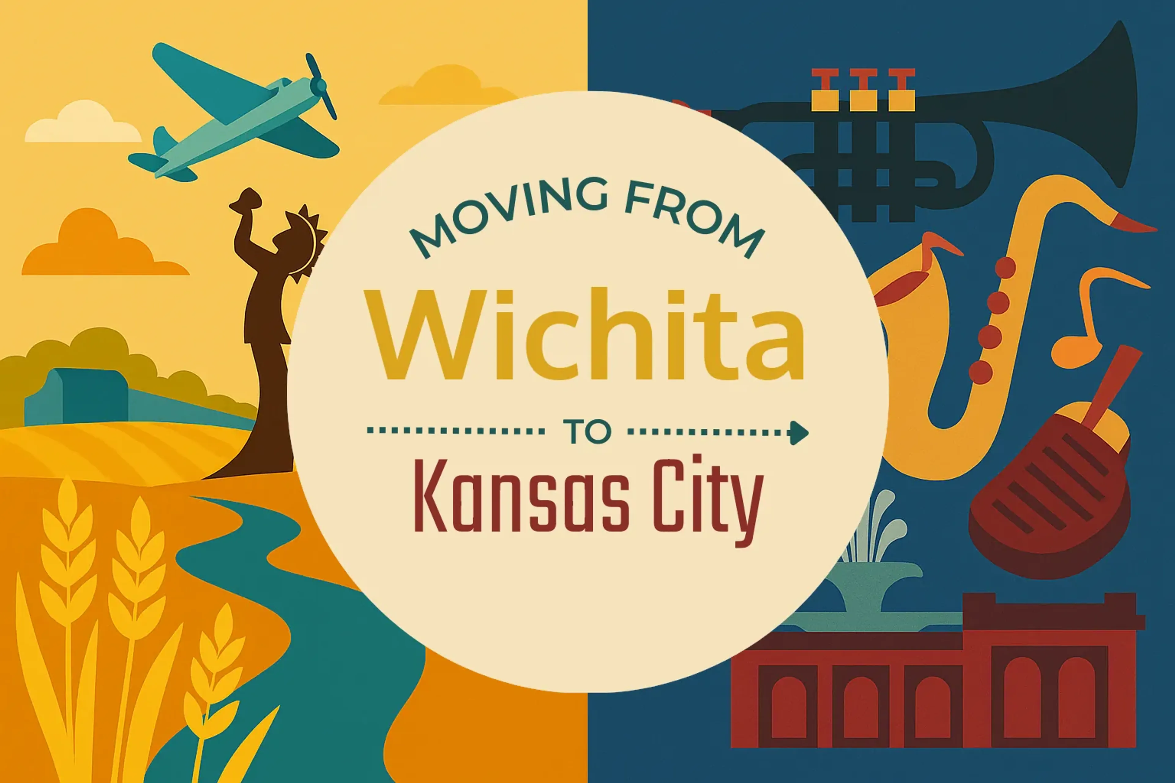 Side-by-side comparison of Wichita to Kansas City moving companies