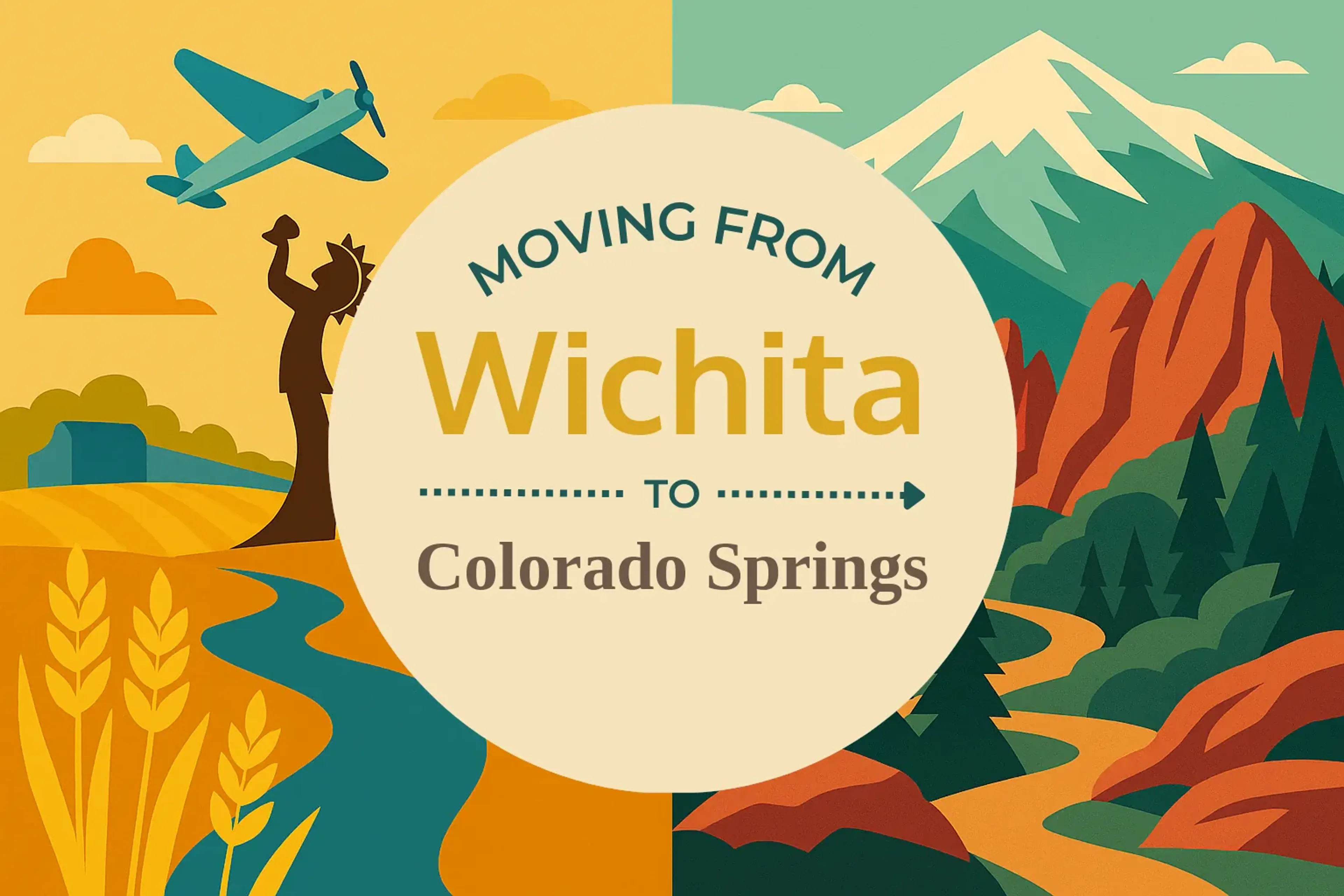 Side-by-side comparison of Wichita to Colorado Springs moving companies