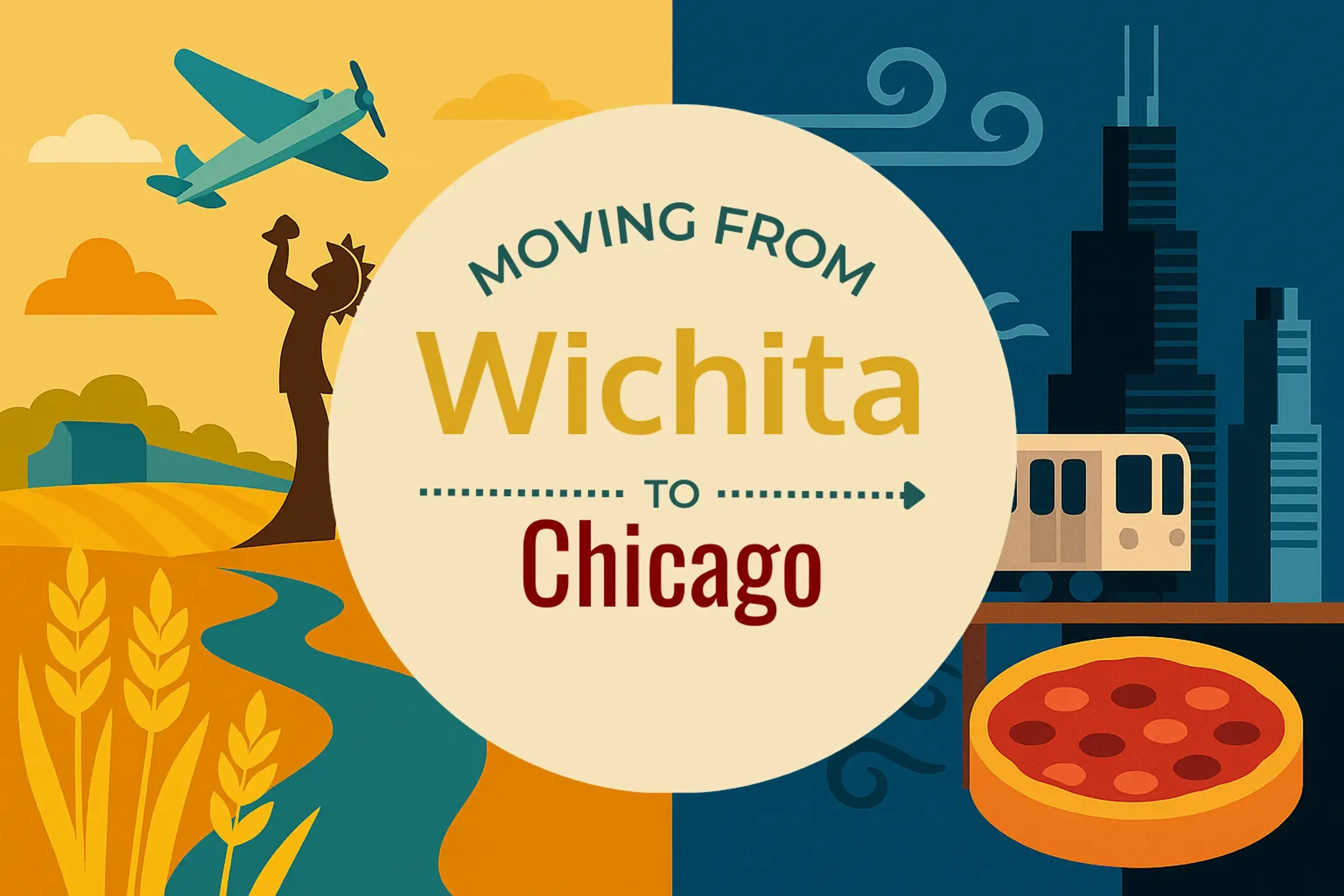 Side-by-side comparison of Wichita to Chicago moving companies