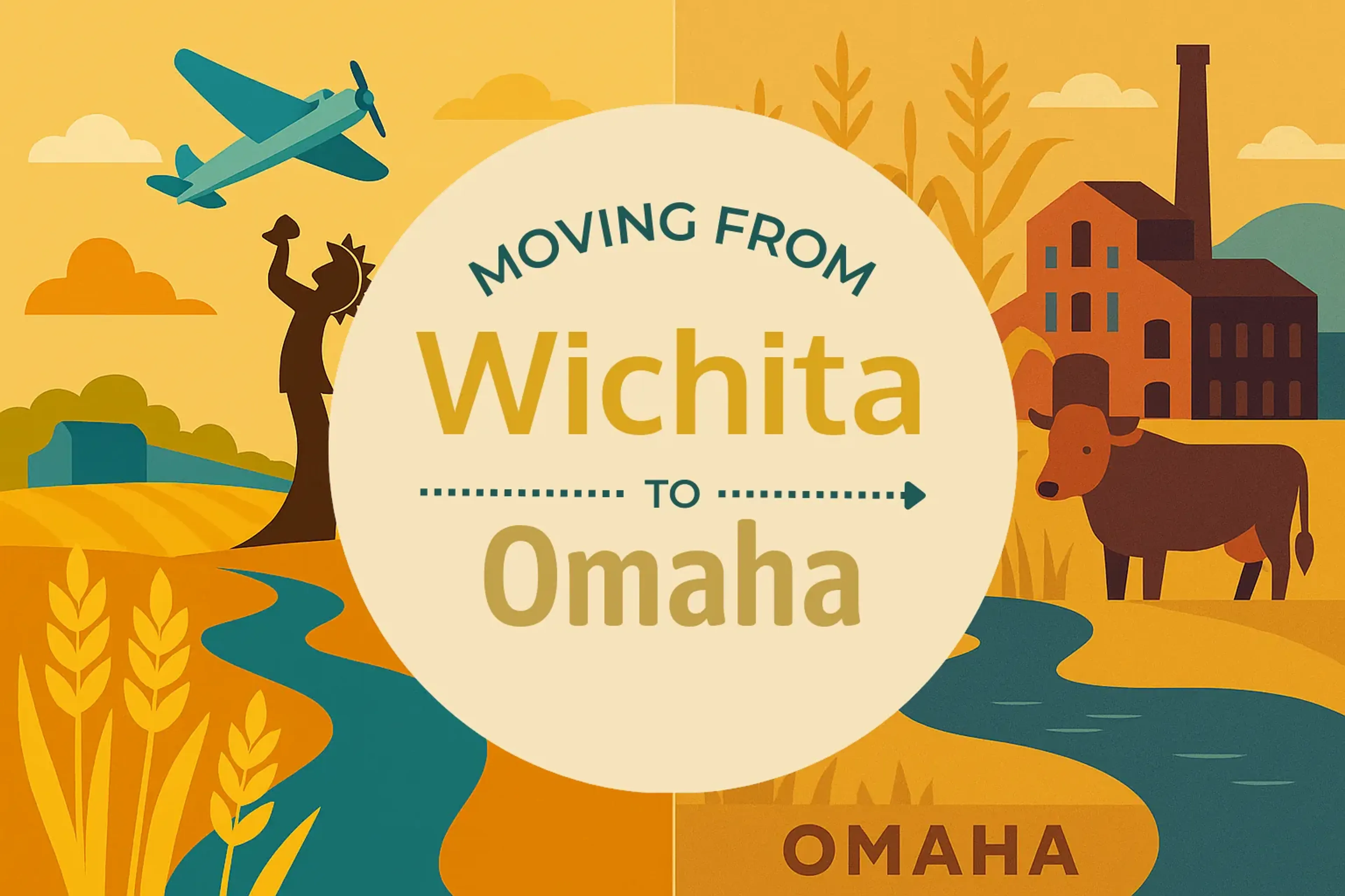 Side-by-side comparison of Wichita to Omaha moving companies