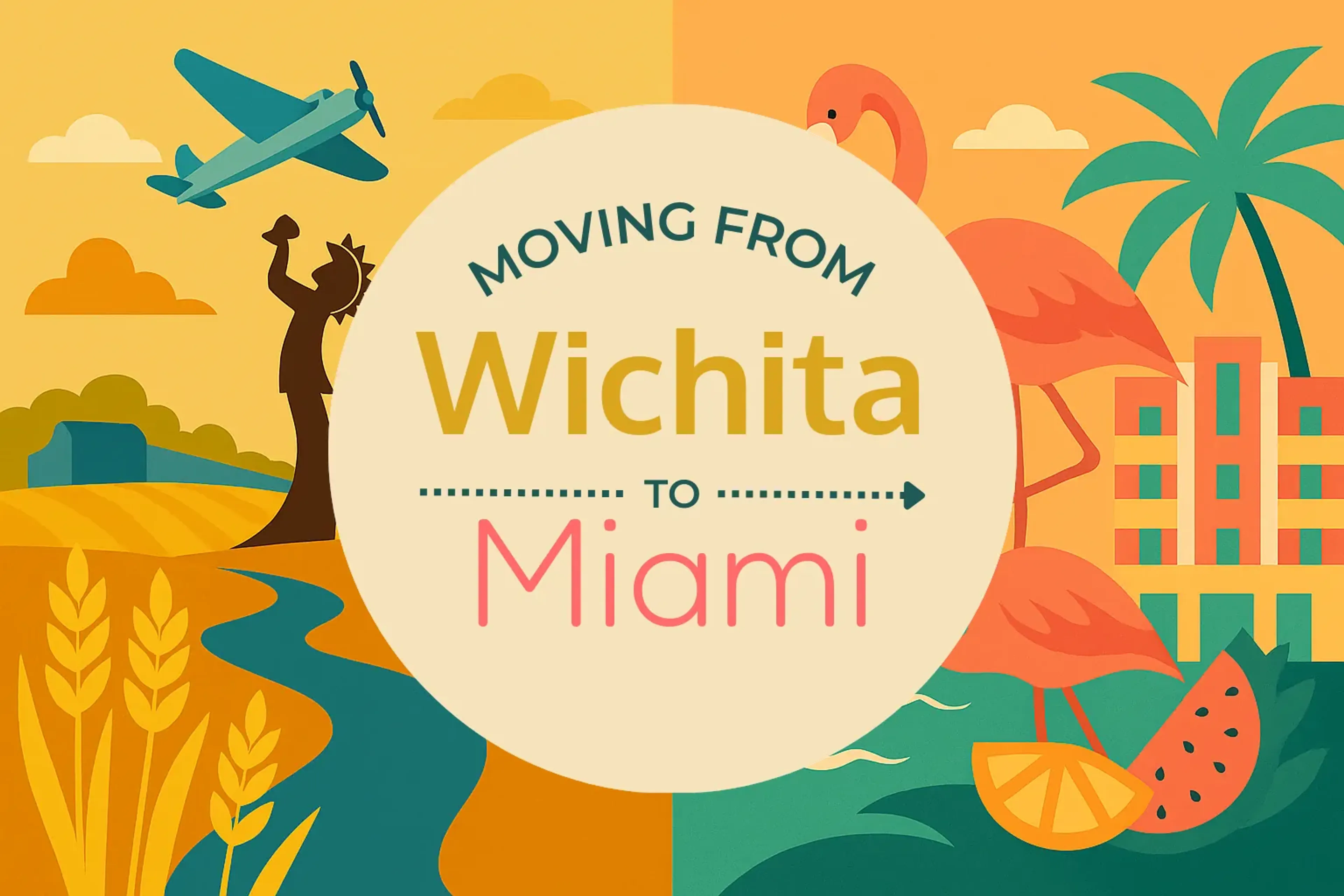 Side-by-side comparison of Wichita to Miami moving companies