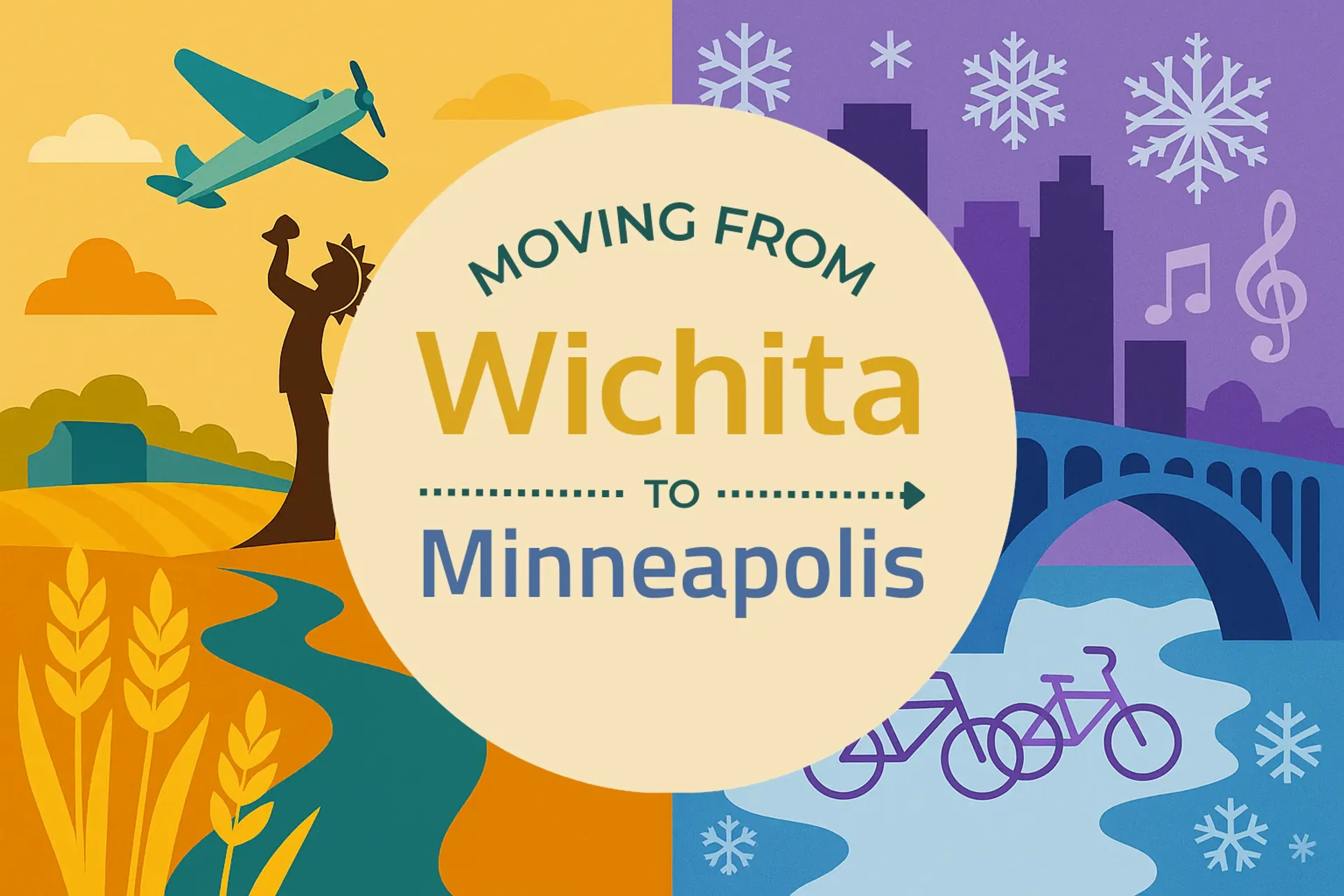 Side-by-side comparison of Wichita to Minneapolis moving companies