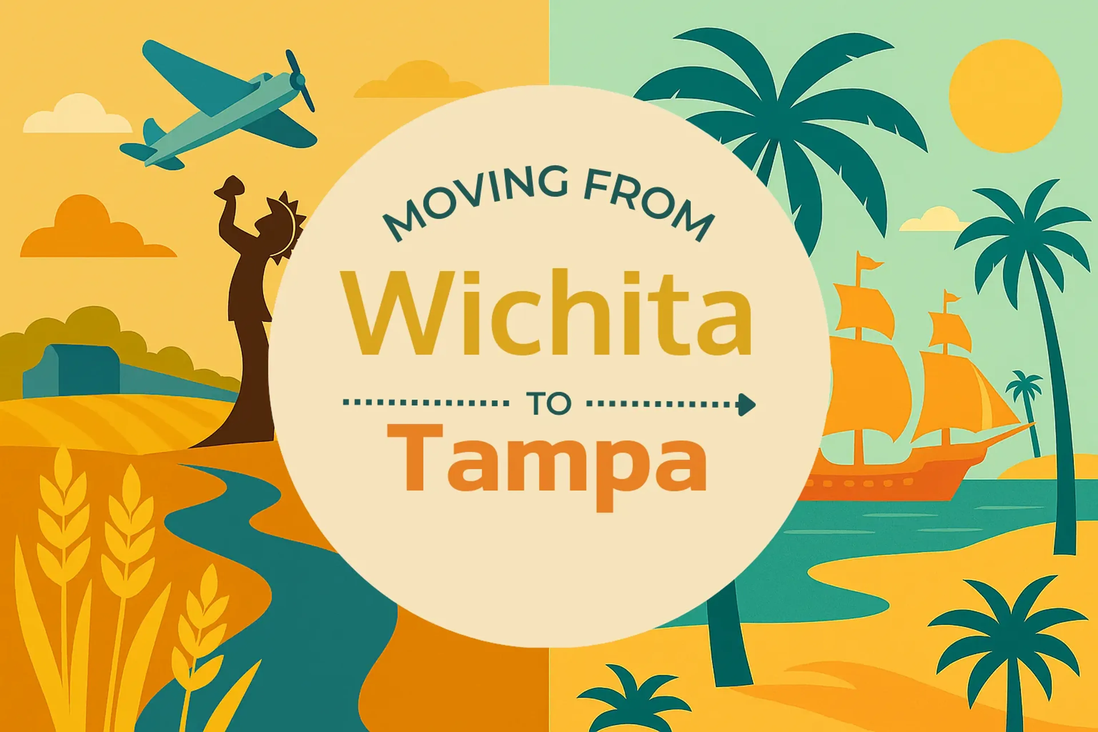 Side-by-side comparison of Wichita to Tampa moving companies